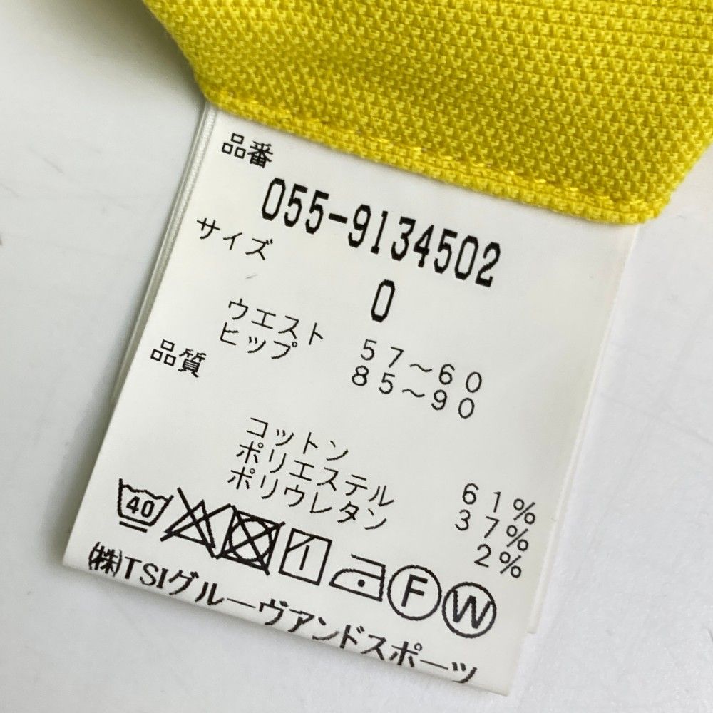 サイズ：0 PEARLY GATES パーリーゲイツ 30周年 ストレッチスカート  イエロー系 [240101467691] ゴルフウェア レディース ストスト PEARLY GATES パーリーゲイツ 30周年モデル ストレッチスカート