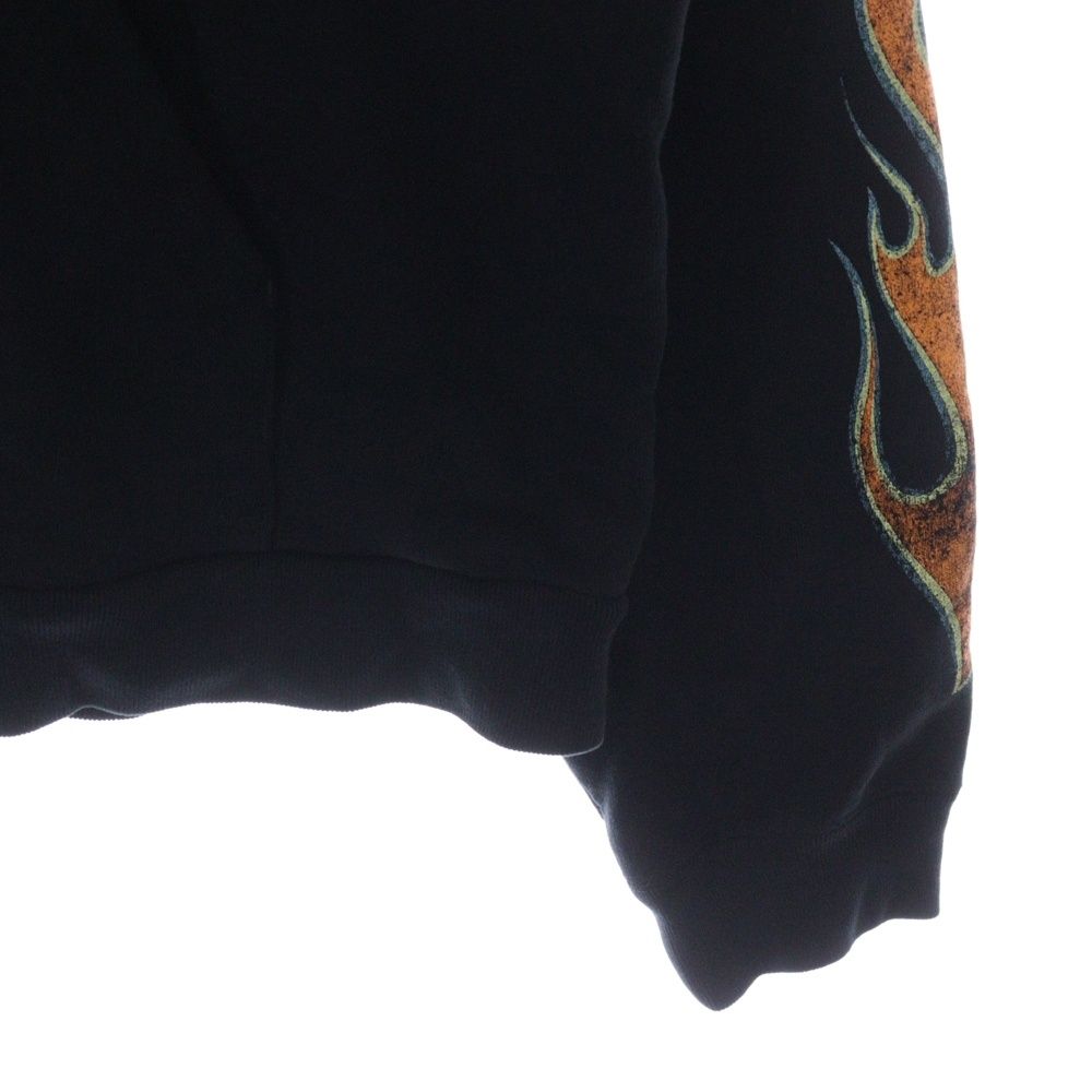 JUN/NAKAYAMA (ジュンナカヤマ) 24AW FLAME HOODIE ダメージ加工 プル