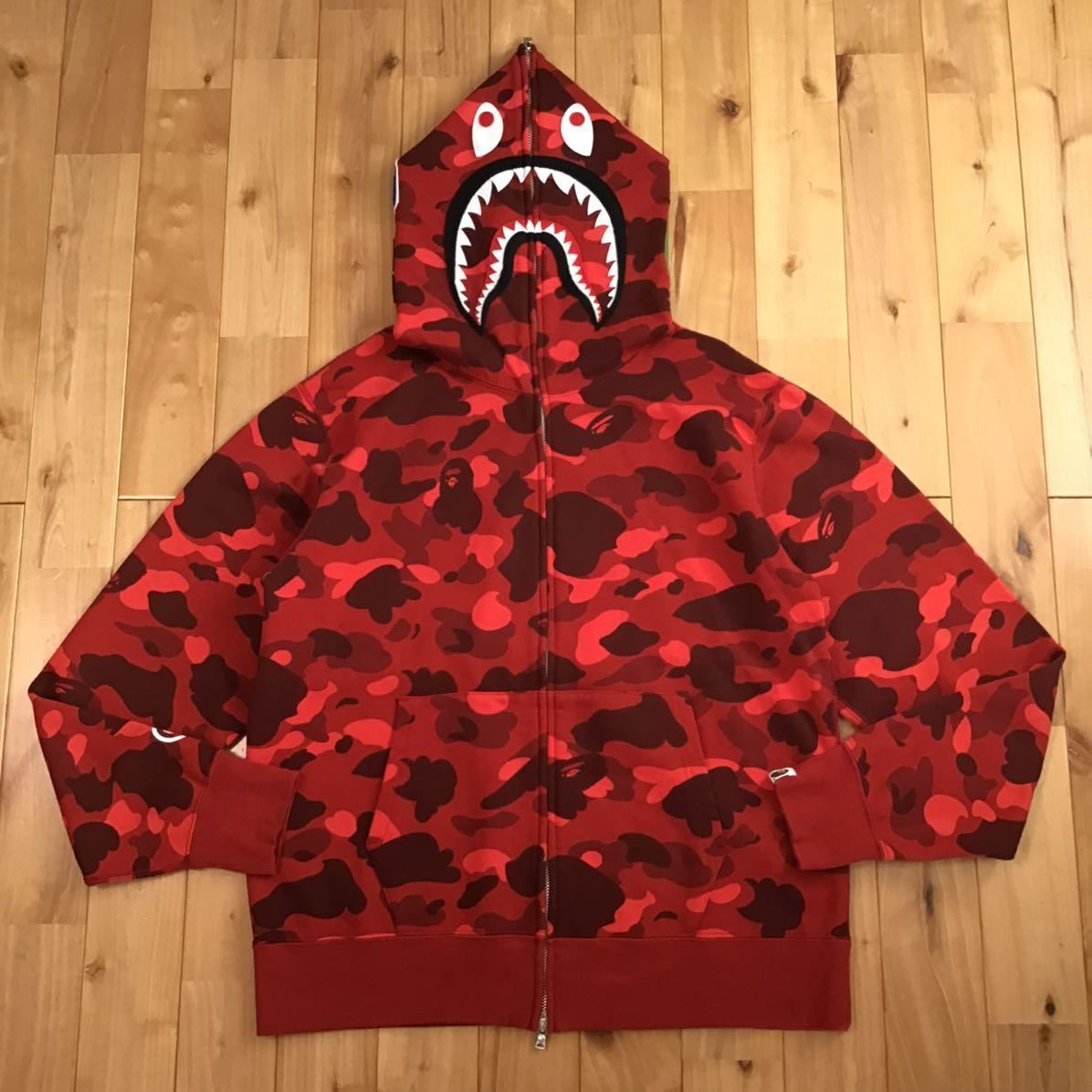 ☆美品☆ Red camo シャーク パーカー Lサイズ shark full zip hoodie