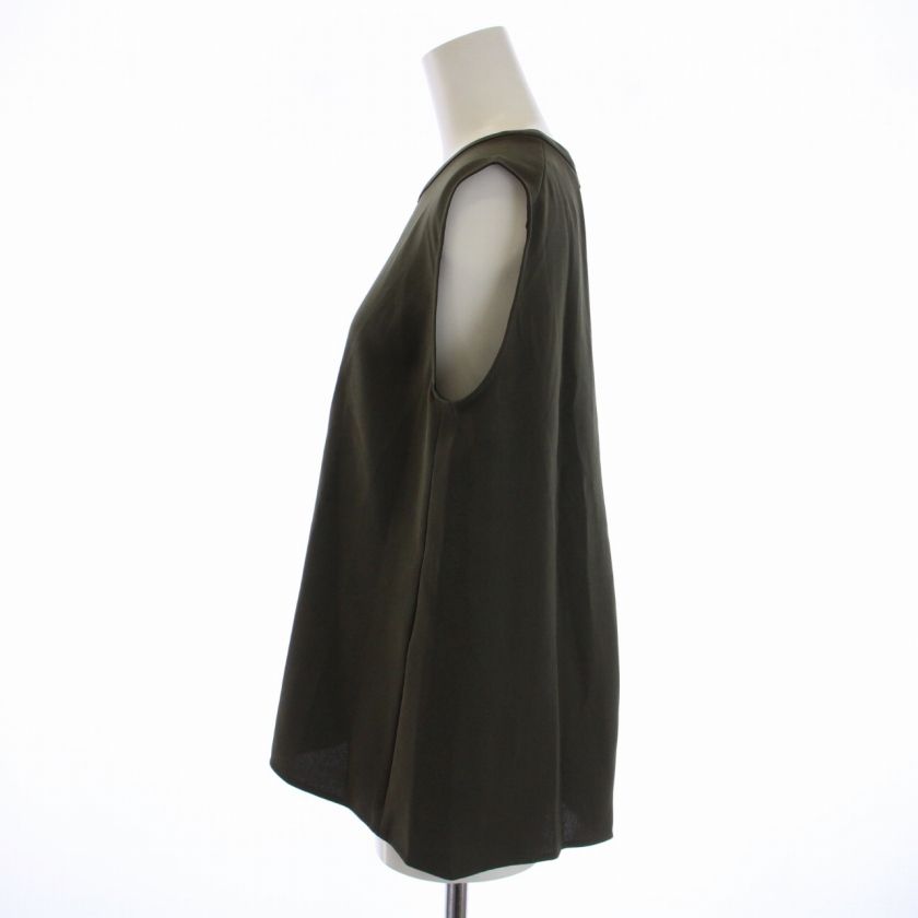 イクフルダテ IKUFURUDATE ブラウス シャツ ノースリーブ クルーネック 