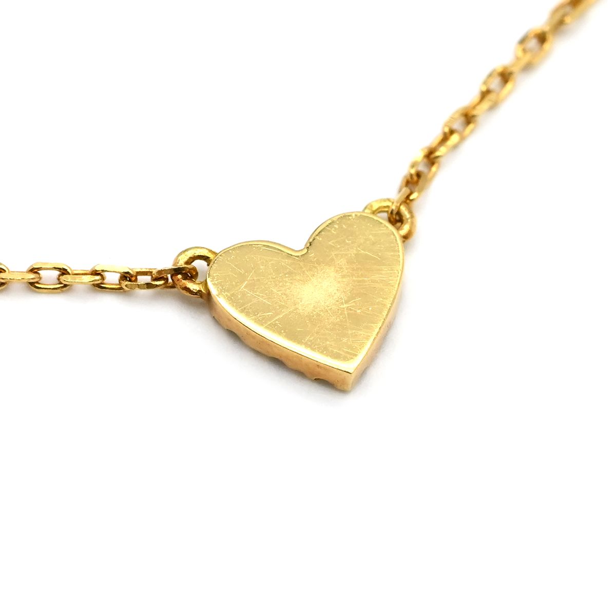 アーカー AHKAH ブレスレット ハートパヴェ K18YG ダイヤモンド