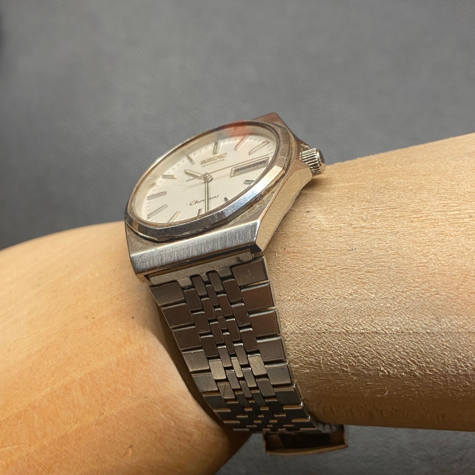 セイコー SEIKO 7433-7040 CHRONOS クロノス 腕時計 アナログ シルバー 