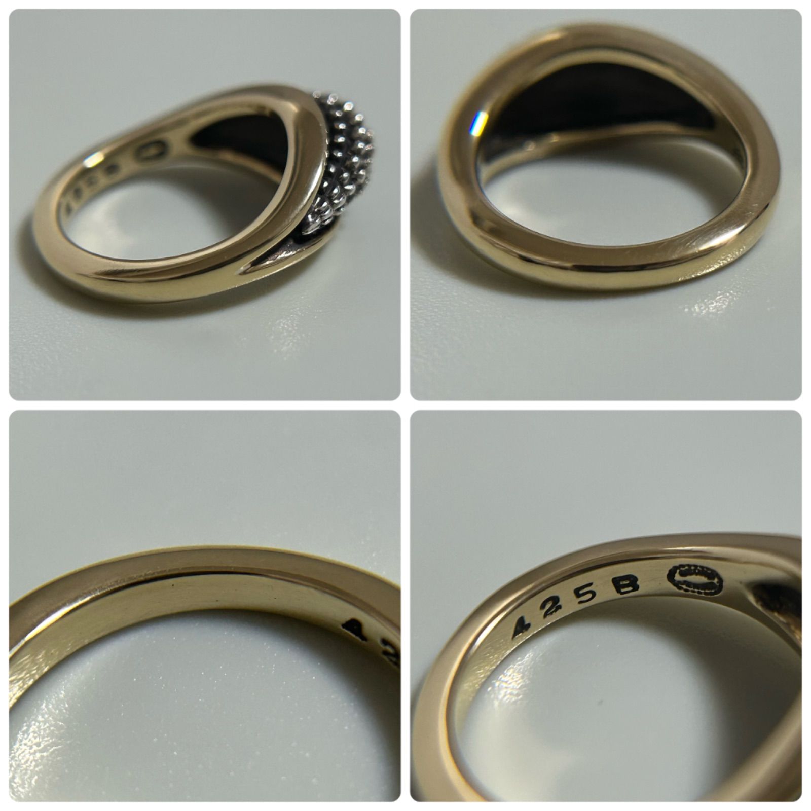 ジョージジェンセン リーネムンテ 425B リング 指輪 925 K18 750 YG