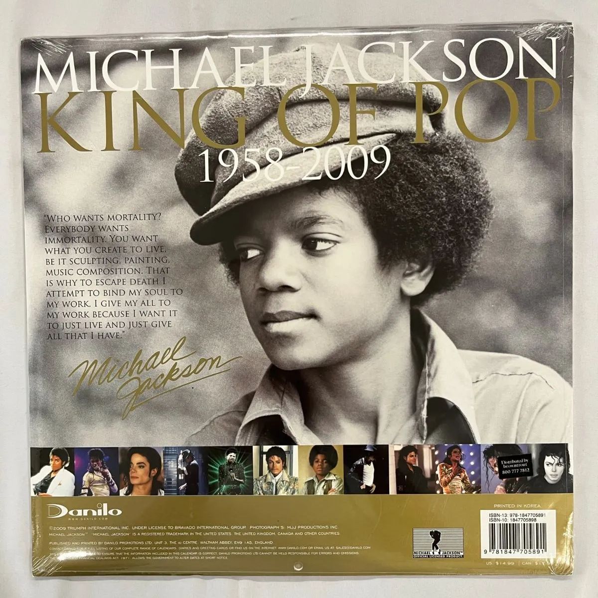 マイケルジャクソン 2009-2010カレンダー 海外版 Michael Jackson 2009