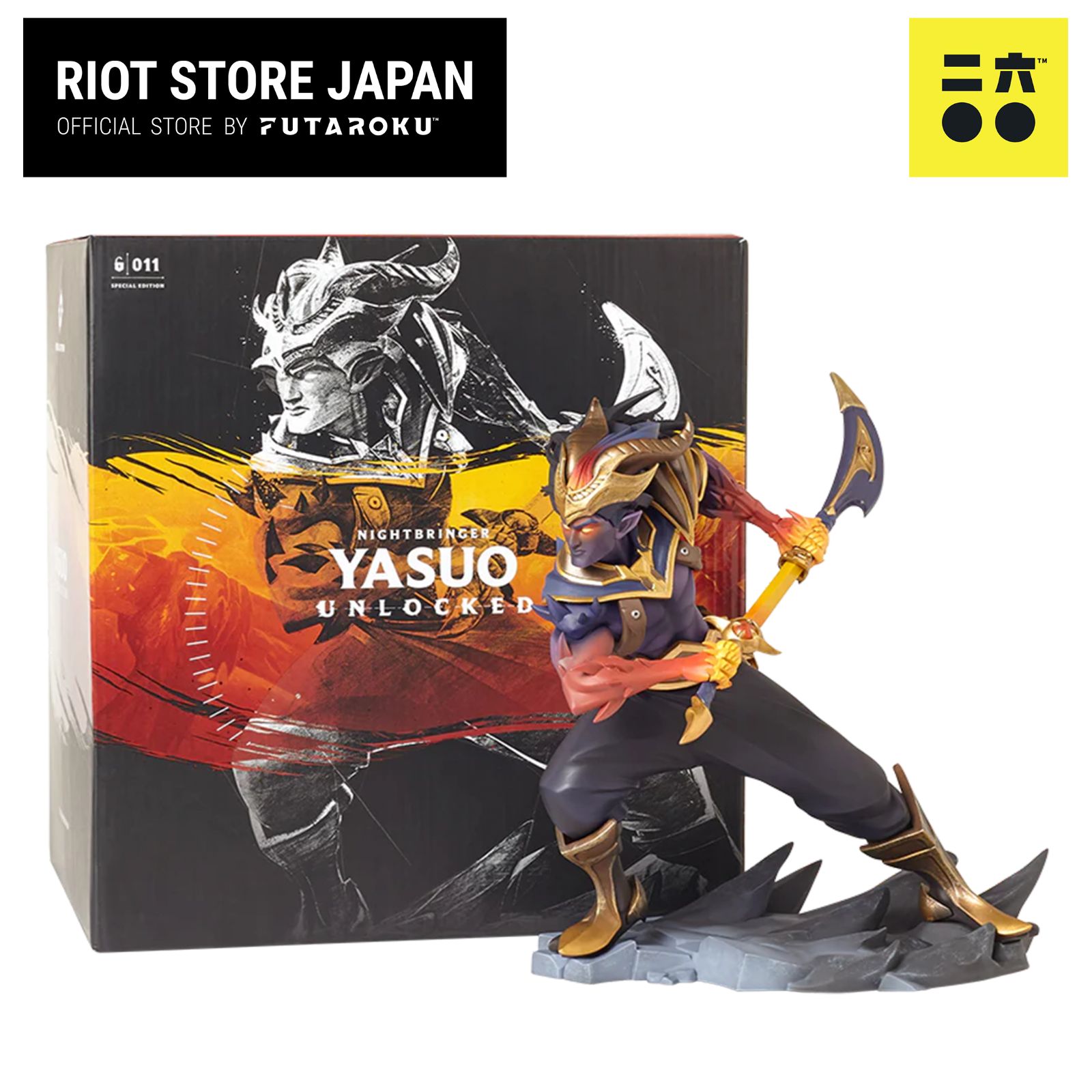 ヤスオ UNLOCKED スタチュー League of Legends アウトレット品】混沌の闇ヤスオ UNLOCKED スタチュー【FUTAROKU