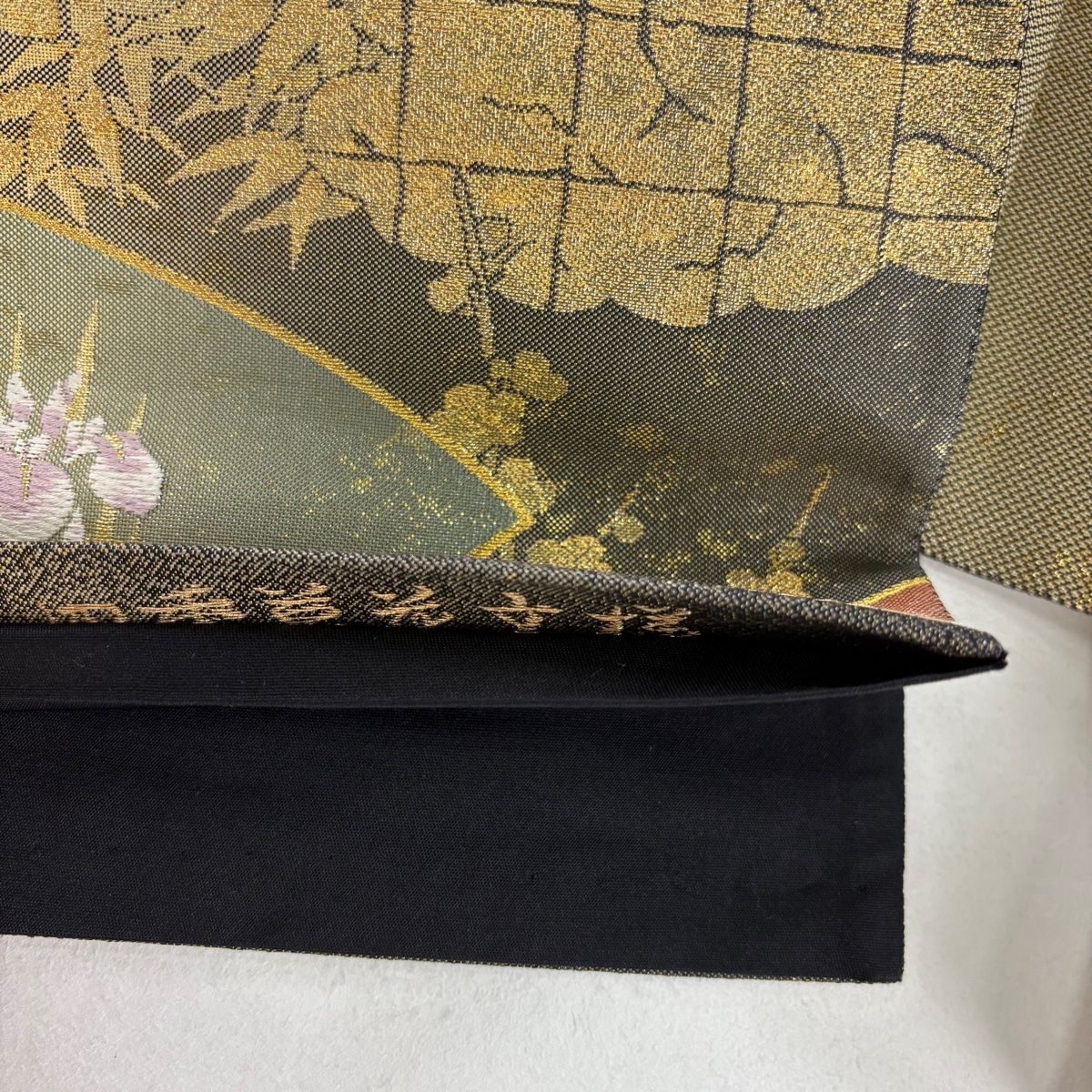 袋帯 リサイクル フォーマル 京都 西陣 全通 金華山織 正絹 金糸