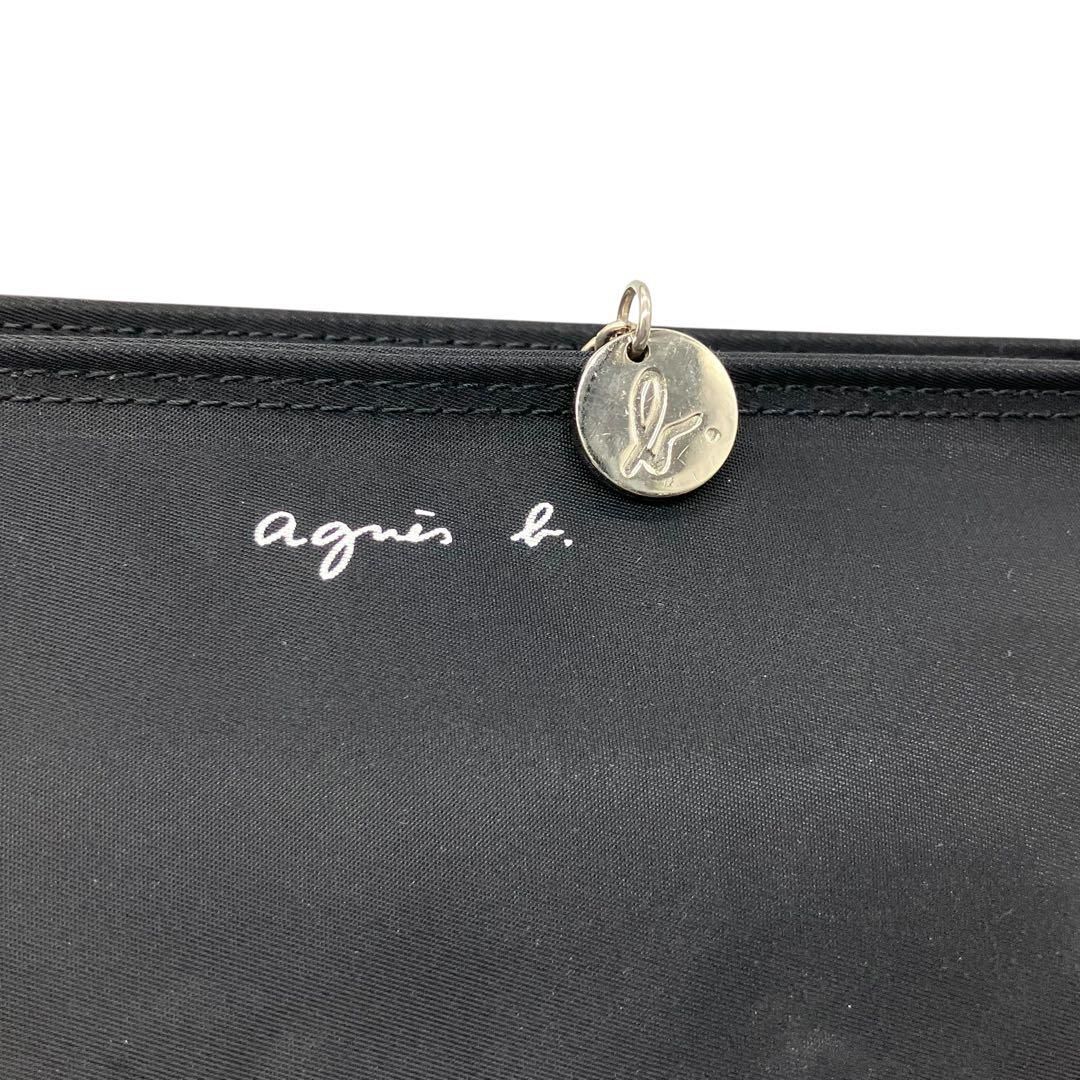 ほぼ未使用 2051 agnesb. アクセサリーポーチ ナイロン ブラック