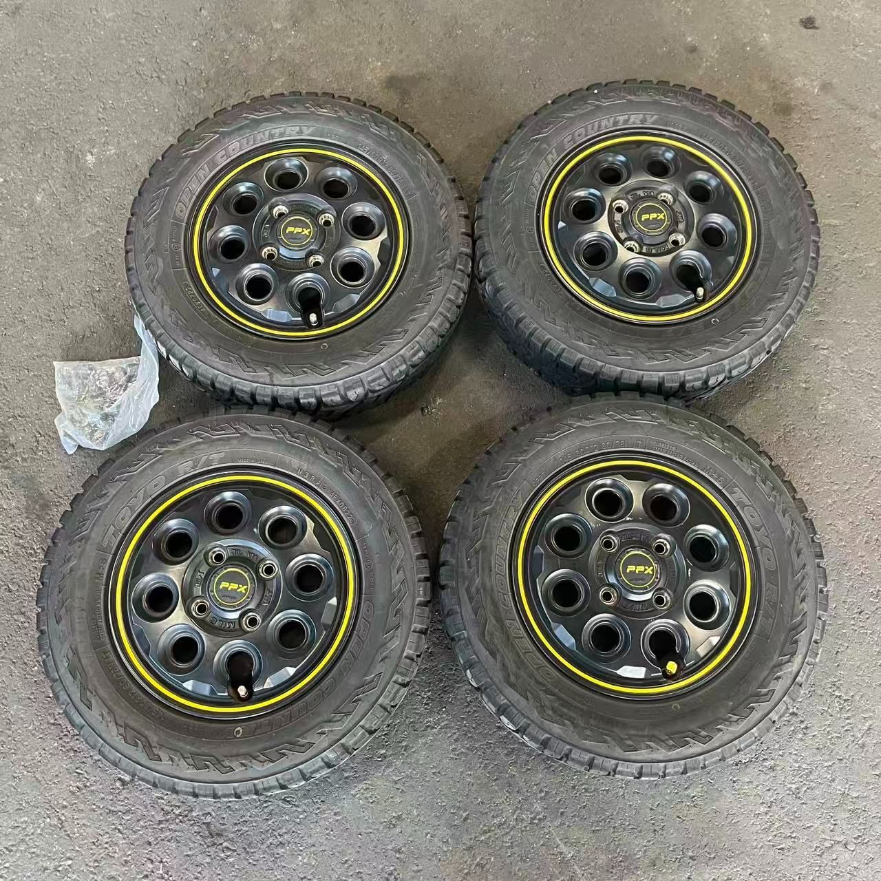 ３営業日以内発送 PPX MIL 8 ピーピーエックス ミルエイト 12インチ 3.50B 45 4-100 ホイール4本 AME 共豊 軽トラ 軽バン エブリイ キャリイ ハイゼット N-VAN