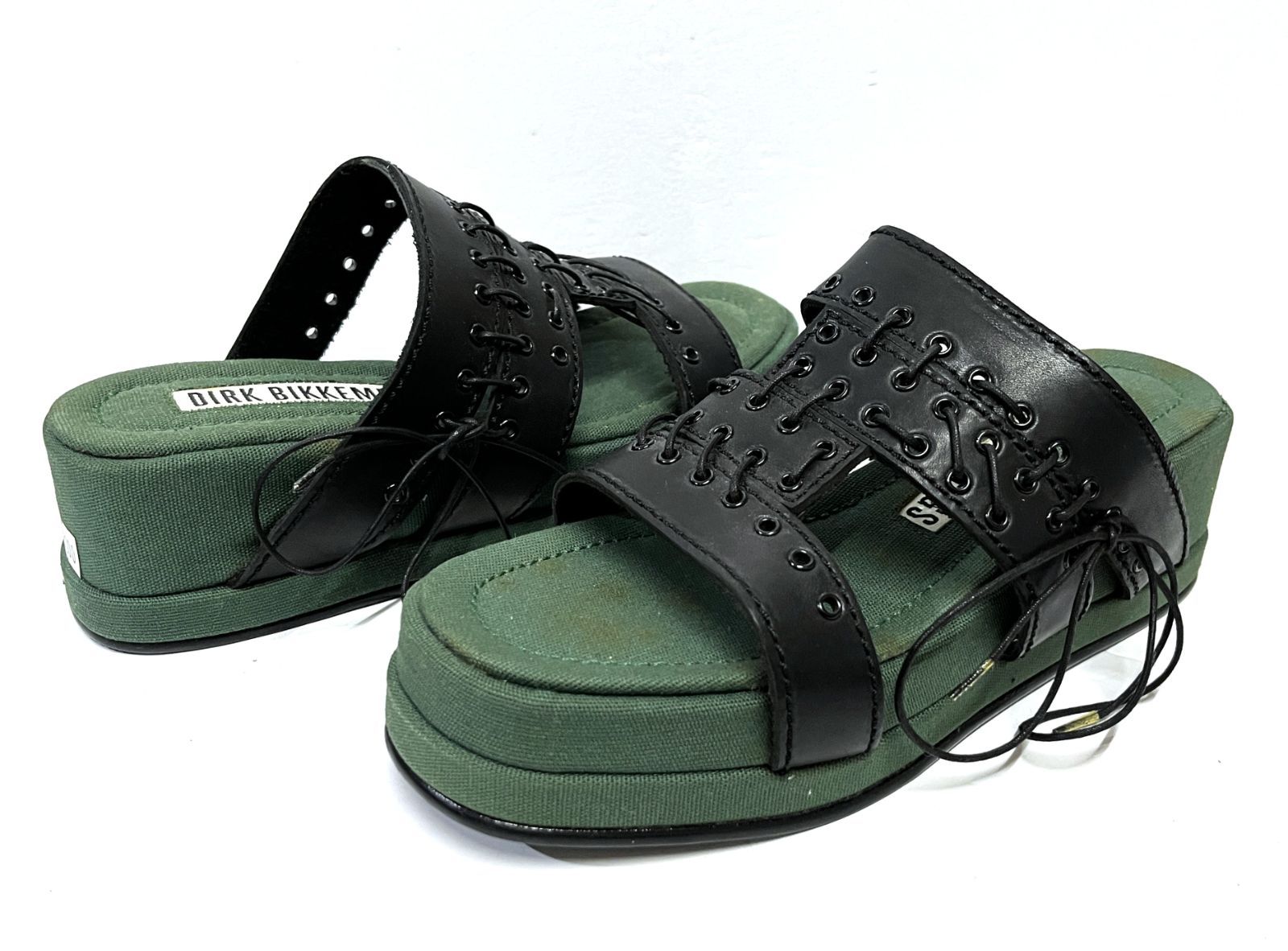 4 22cm程度 ◆ デッドストック DIRK BIKKEMBERGS｜ダークビッケンバーグ 厚底サンダル 靴 KWY