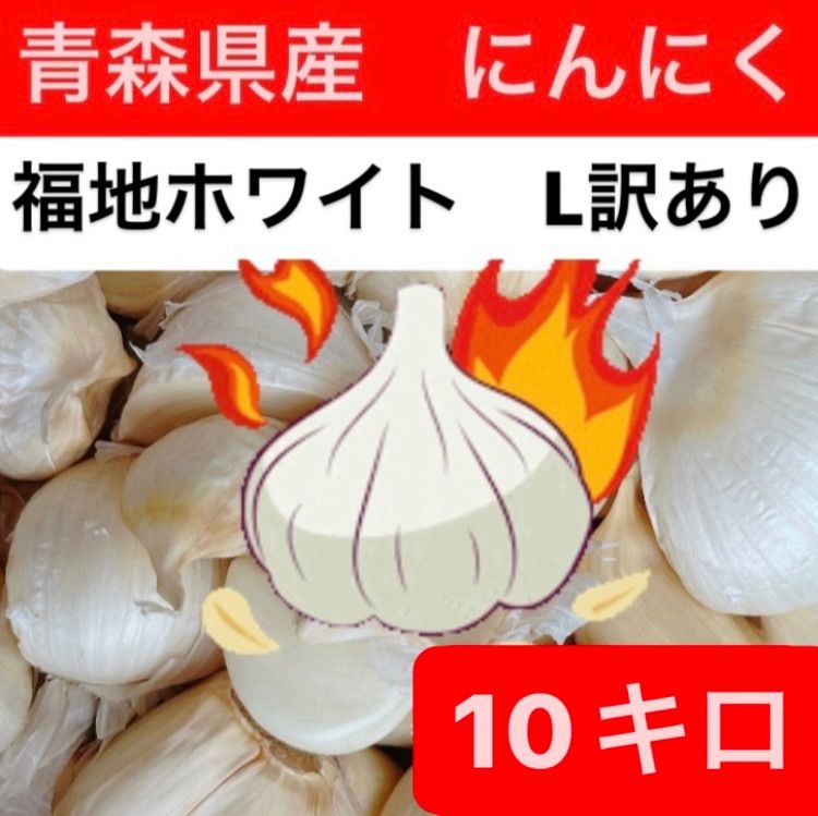 青森県産 令和6年産 生にんにく 玉 10kg 配送員設置送料無料 - 野菜