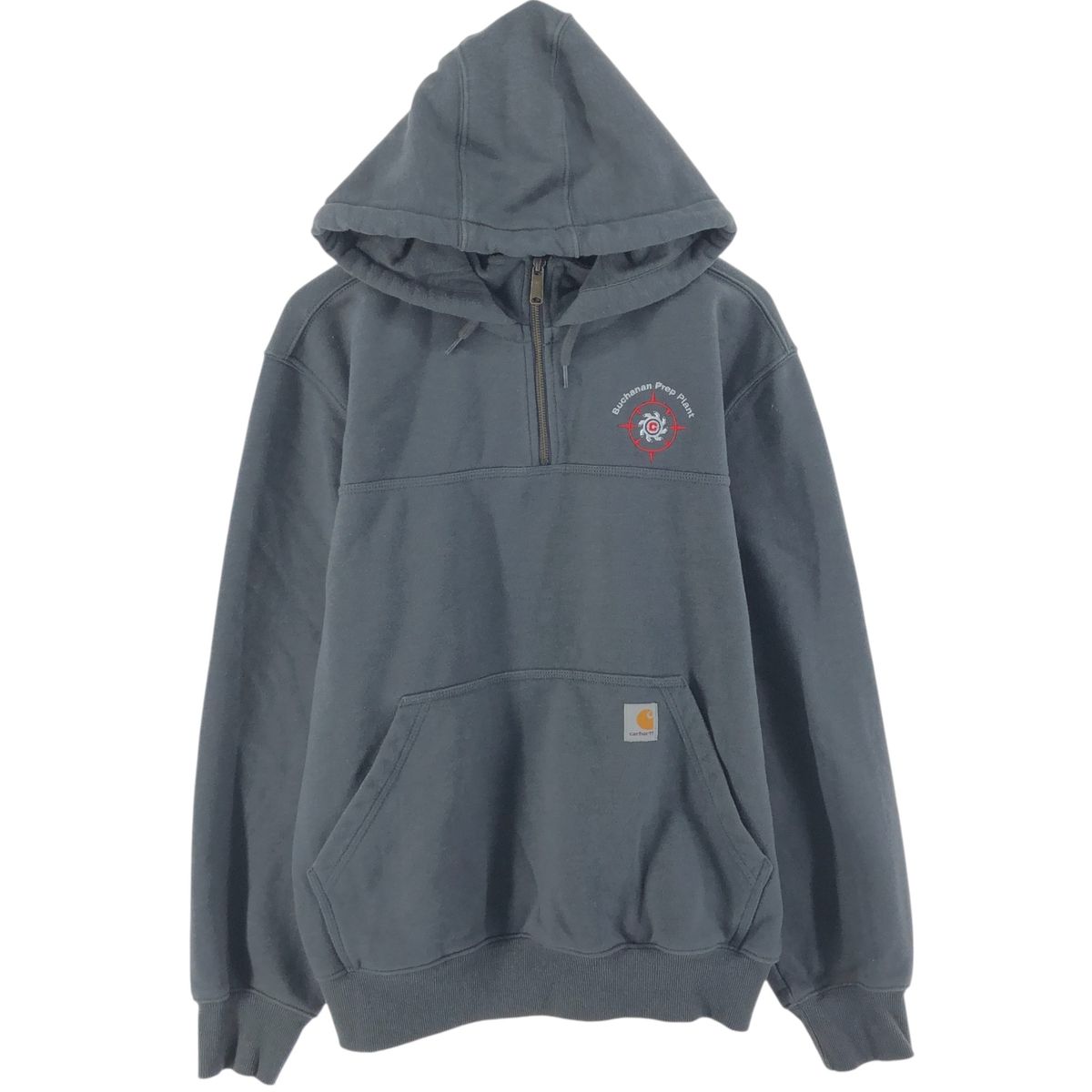 古着 カーハート Carhartt Buchanan Prep Plant Loose Fit RAIN DEFENDER ハーフジップ アドバタイジング/eaa523133