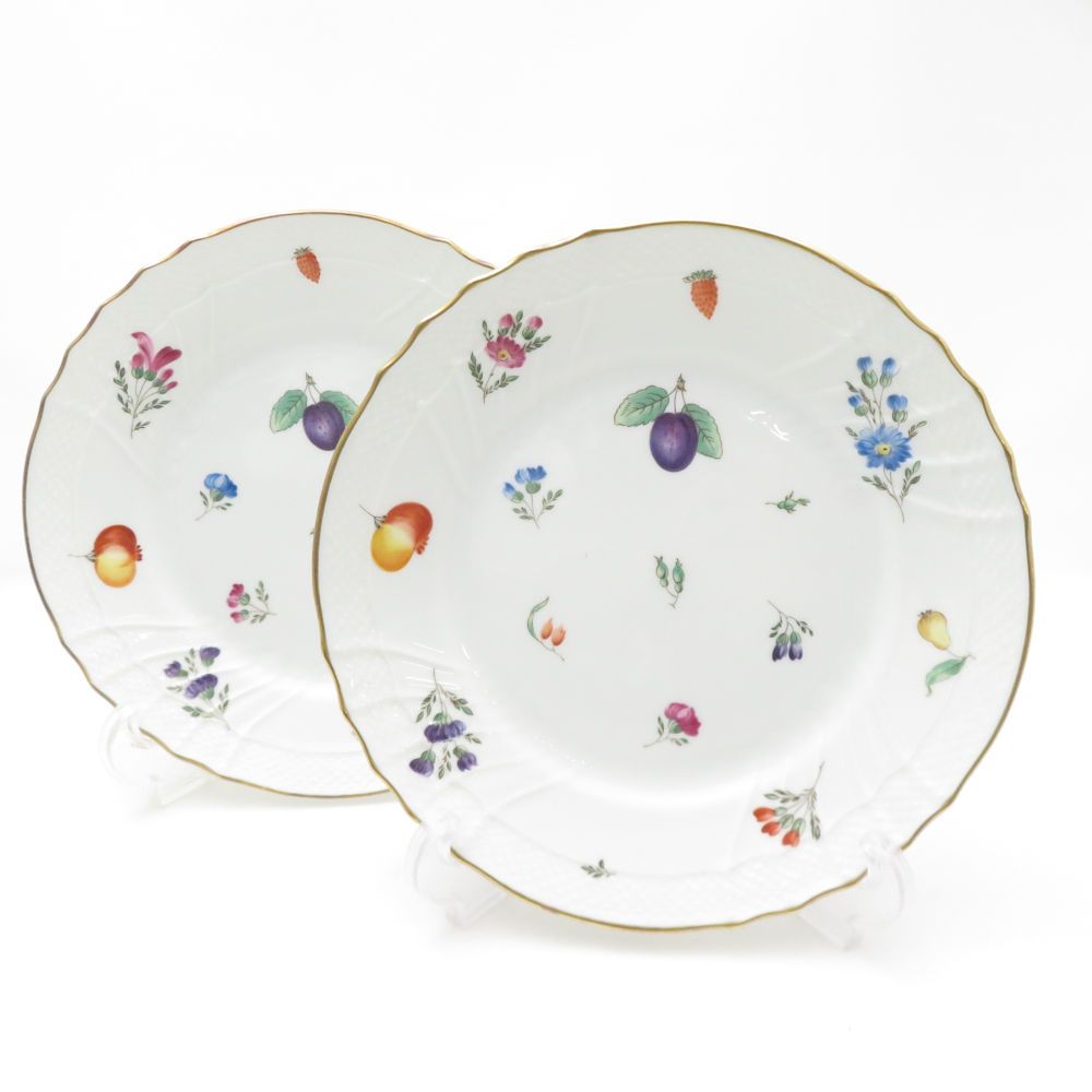 Richard Ginori リチャードジノリ ペルージャ ベッキオフルーツ 中皿 2枚 19cmプレート ペア ケーキ SO3665U2