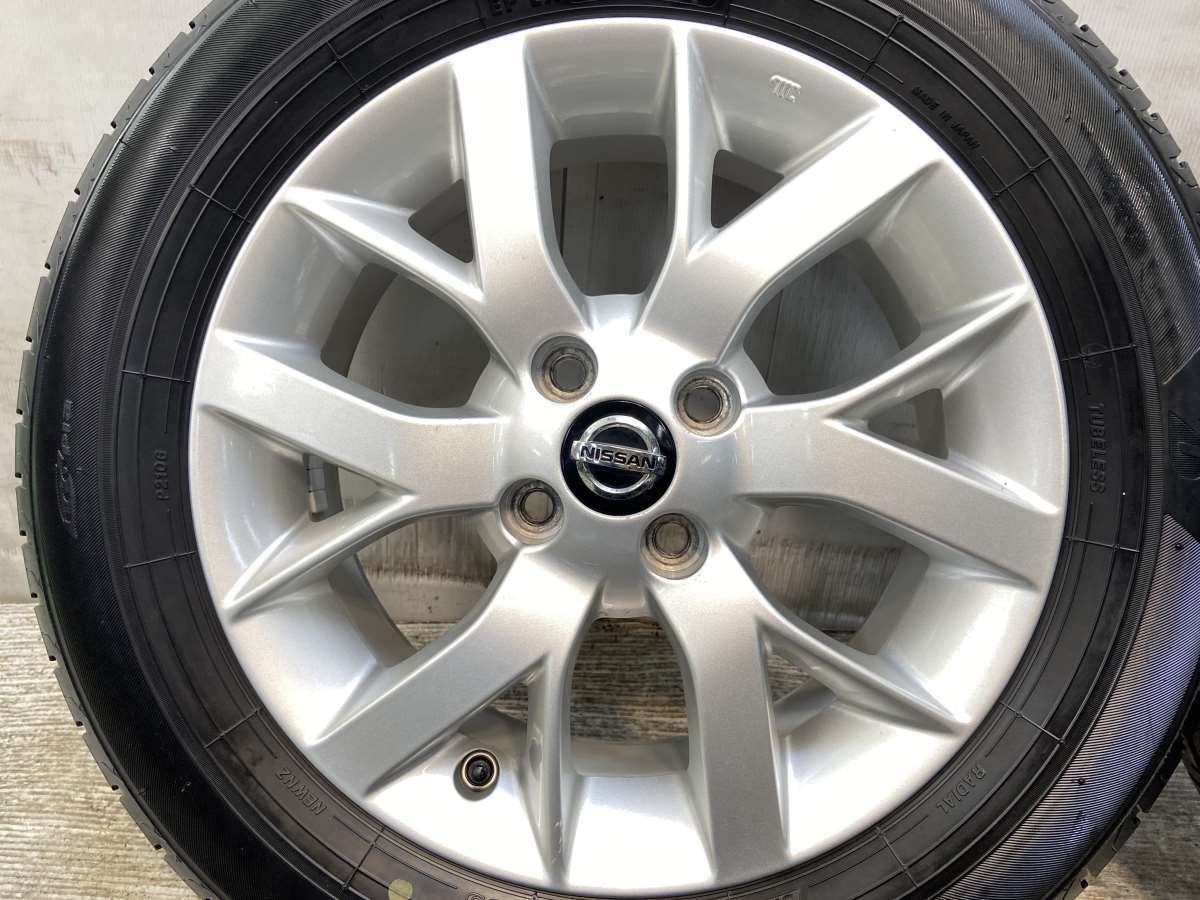 185/65R15 ブリヂストン NEWNO 日産純正 15x5.5 40 100-4穴 中古