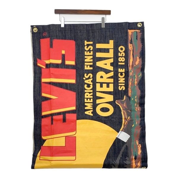 Levi s リーバイス LVC 1850 Banner デニム バナー 看板 インテリア 小物 ディスプレイ き メンズ インディゴ 雑貨 DF16984