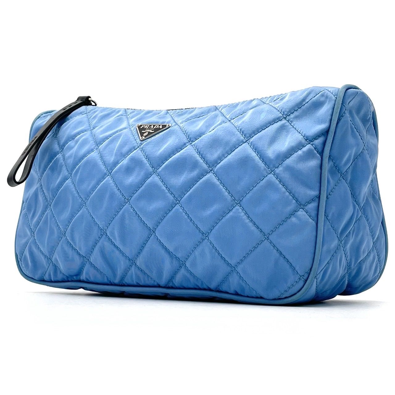 美品プラダPRADA巾着ポーチ 三角