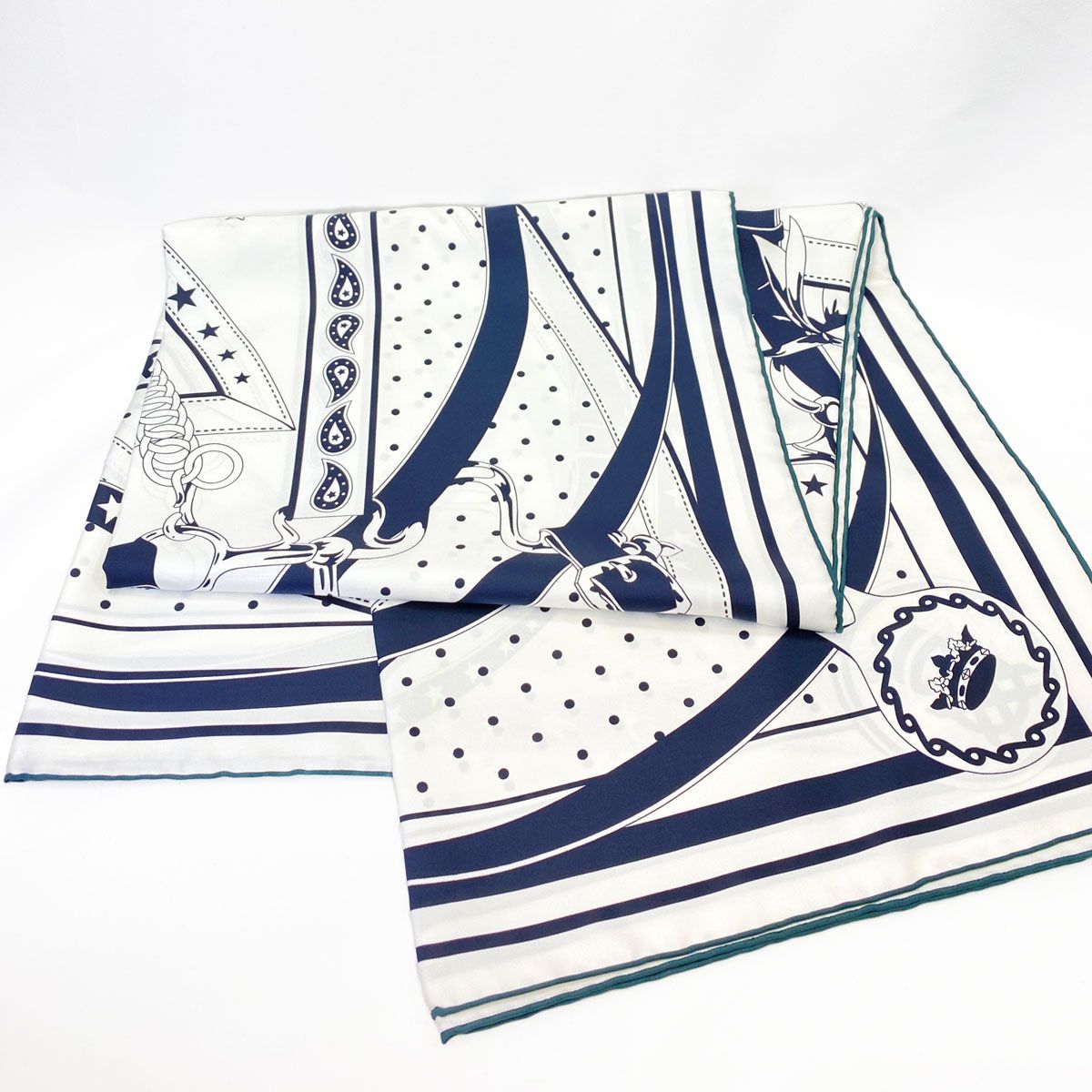 エルメス カレジェアン 140 朝の散歩 カシシル140 カシミヤシルク