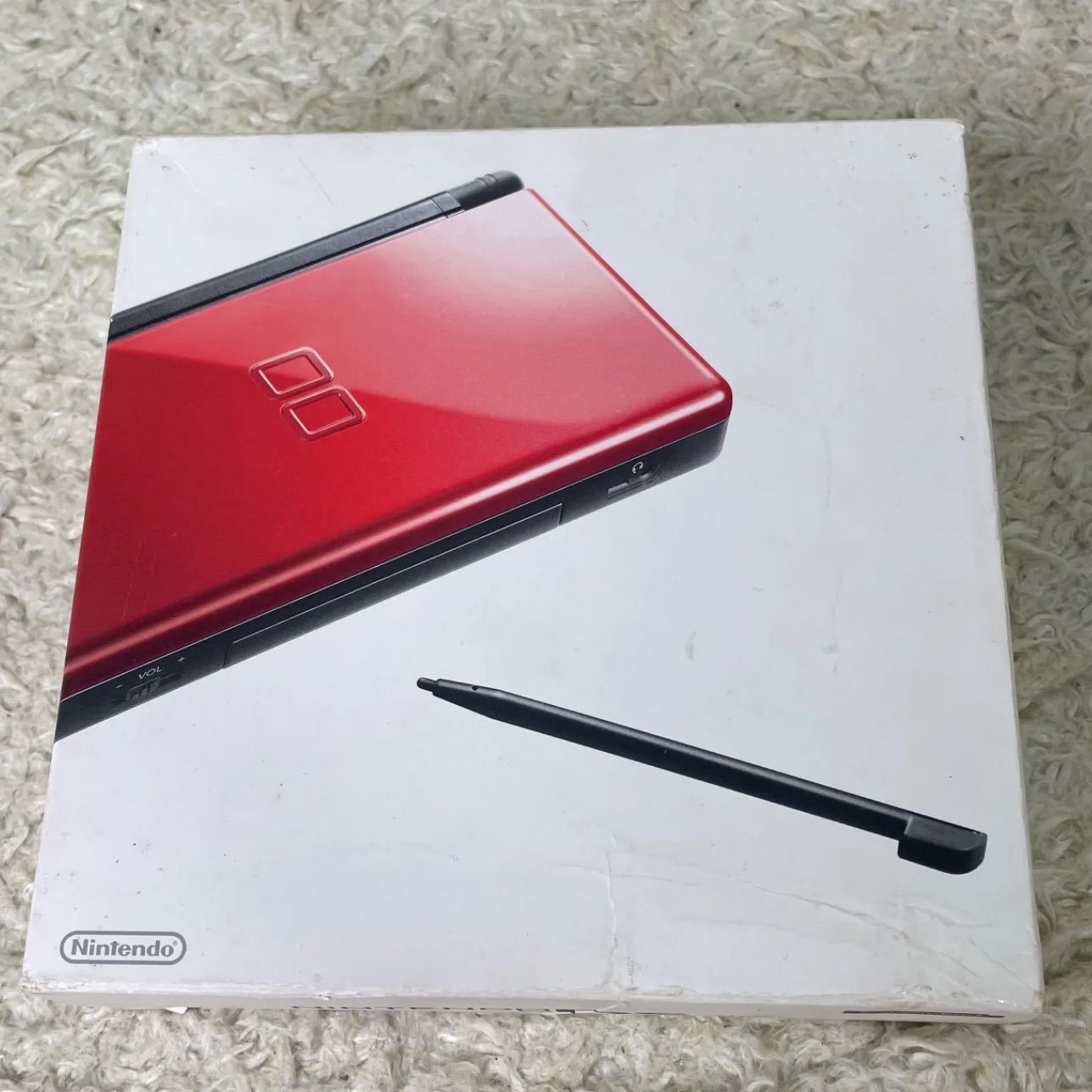 ニンテンドーDS lite クリムゾンブラック 箱 説明書.ACアダプター付属