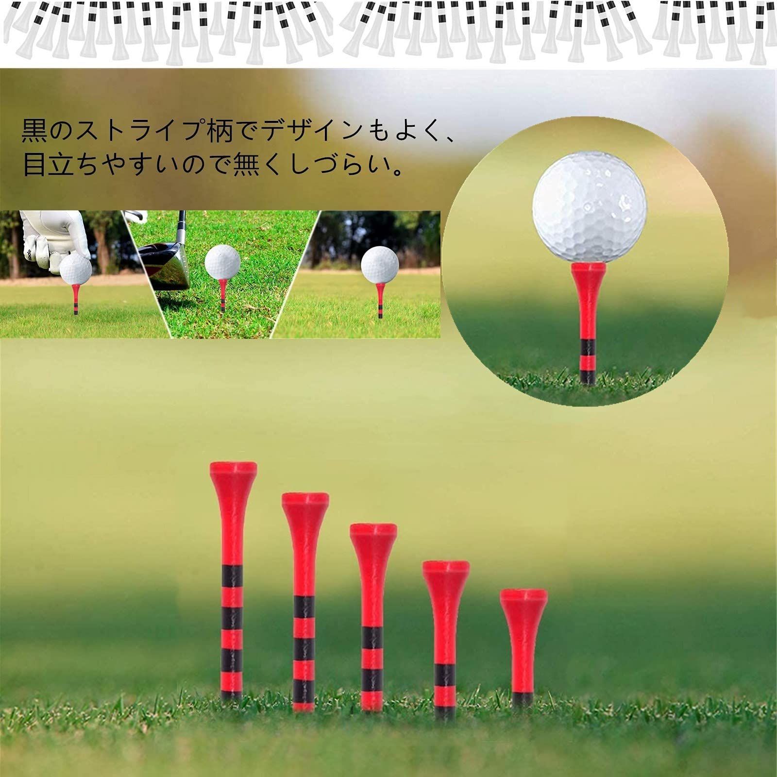 注目ブランドのギフト LINX AIR ゴルフティー 100本セット 83mm ゴルフ用品 コンペ 高さ調整可能 ロングティー ウッドティー  目盛り付き ゴルフ