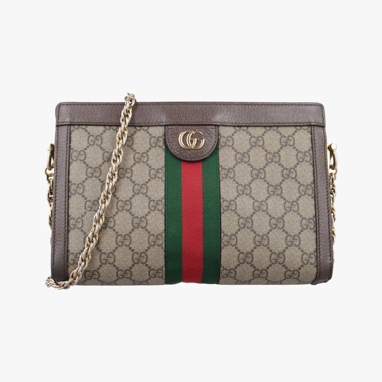 グッチGucciオフィディアブラウン×レッド×グリーンPVCコーティングキャンバス×レザー503877H028359525