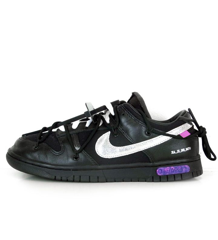 ナイキ NIKE × オフホワイト OFF WHITE □ 【 DUNK LOW 1 OF 50 BLACK