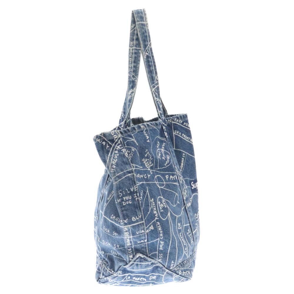 SUPREME (シュプリーム) 19SS Gonz Map Denim Tote Bag ゴンズ