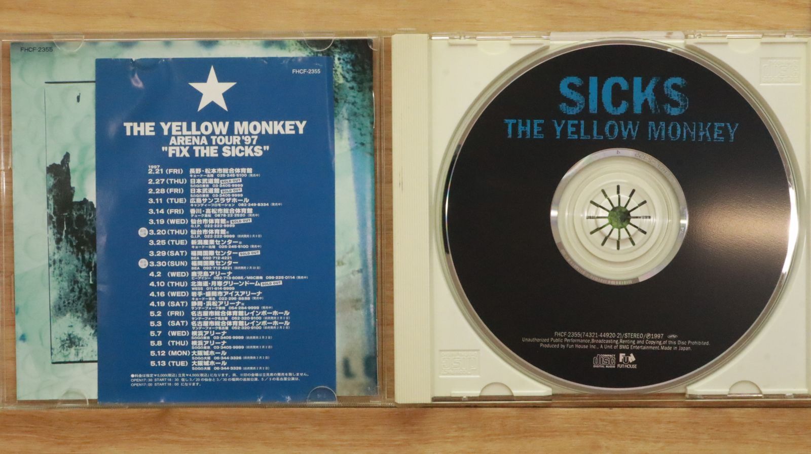 国内盤CD☆ザ・イエローモンキー/THE YELLOW MONKEY□ SICKS