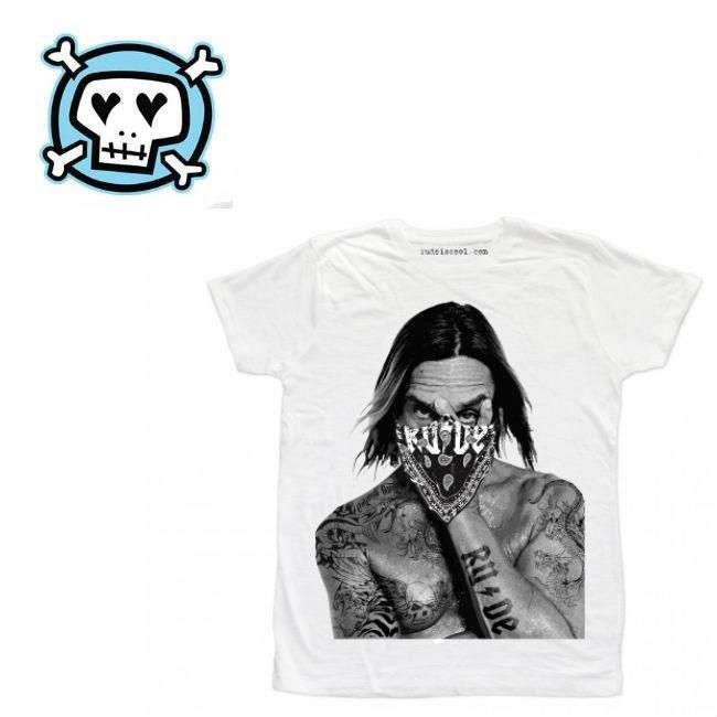 RUDE ルード イタリア 刺青 POP BANDIT (Man) WHITE メンズ mens パロディ RUDE ルード バンダナ イタリア POP BANDIT (Man) WHITE Tシャツ