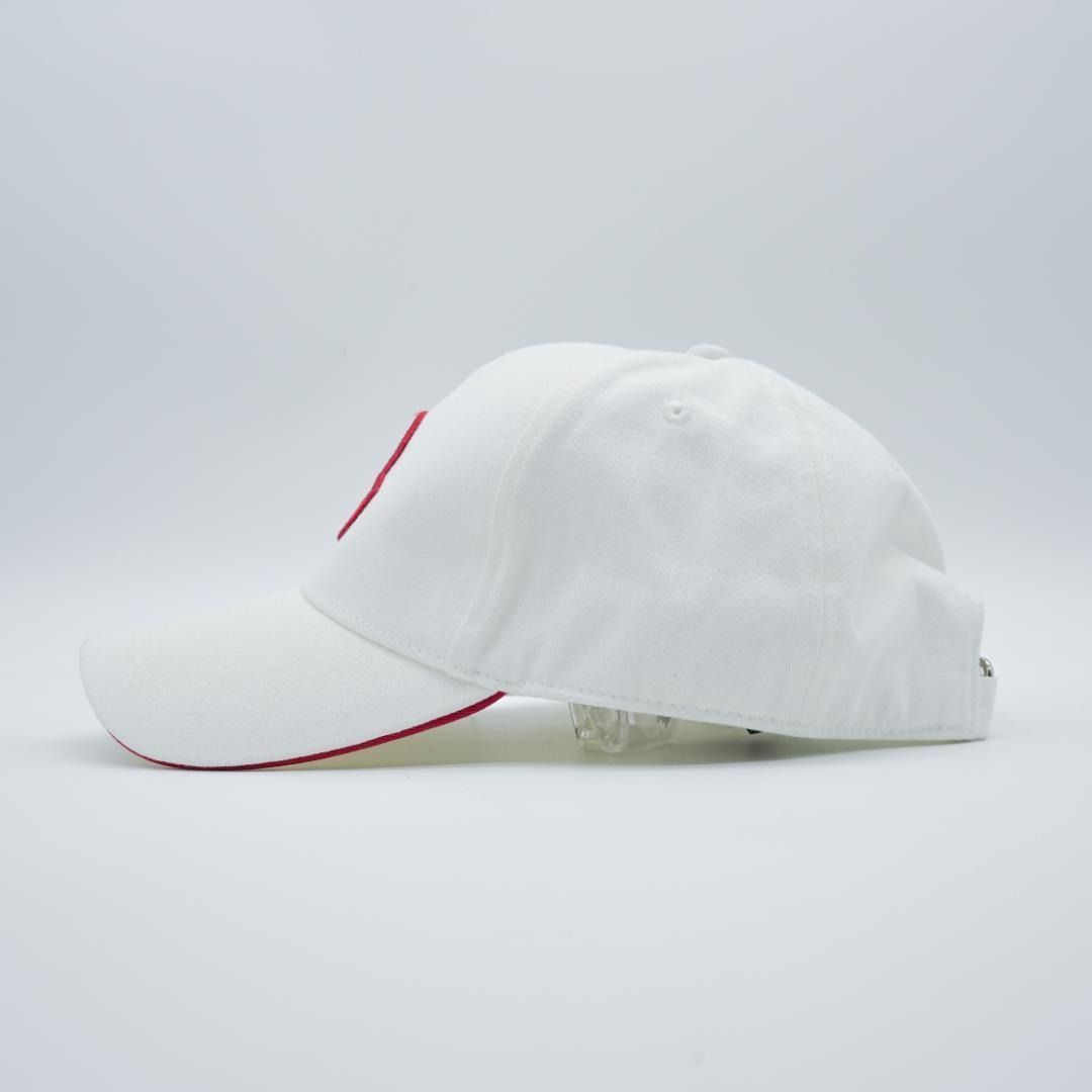  MONCLER モンクレール ベースボールキャップ ホワイト 刺繍 男女兼用 ベースボールキャップ キャップ