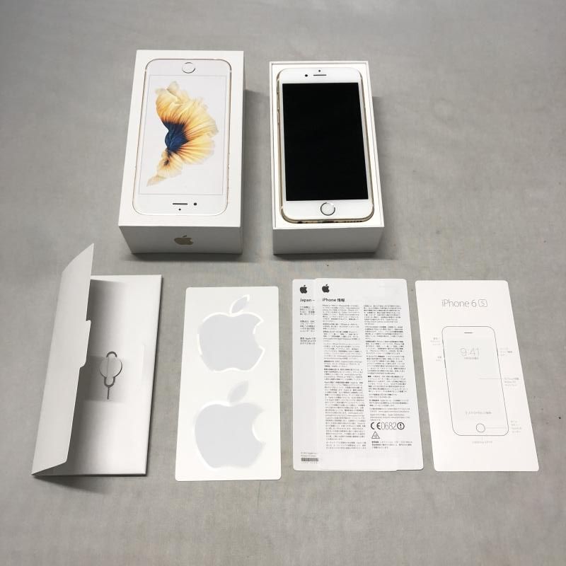 中古】Apple au iPhone6s 64GB MKQQ2J/A A1688 ゴールド SIM