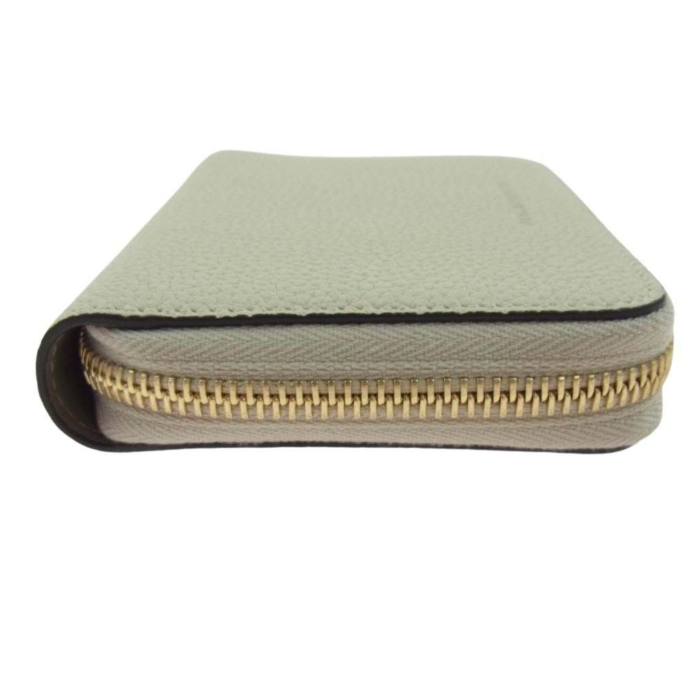 ボナベンチュラ BONAVENTURA BWAT33-IVET MIDELIAMU FUNCTIONAL ZIP WALLET ミディアム ファンクショナル ジップウォレット ラウンドファスナー 財布 オフホワイト系【美品】【中古】