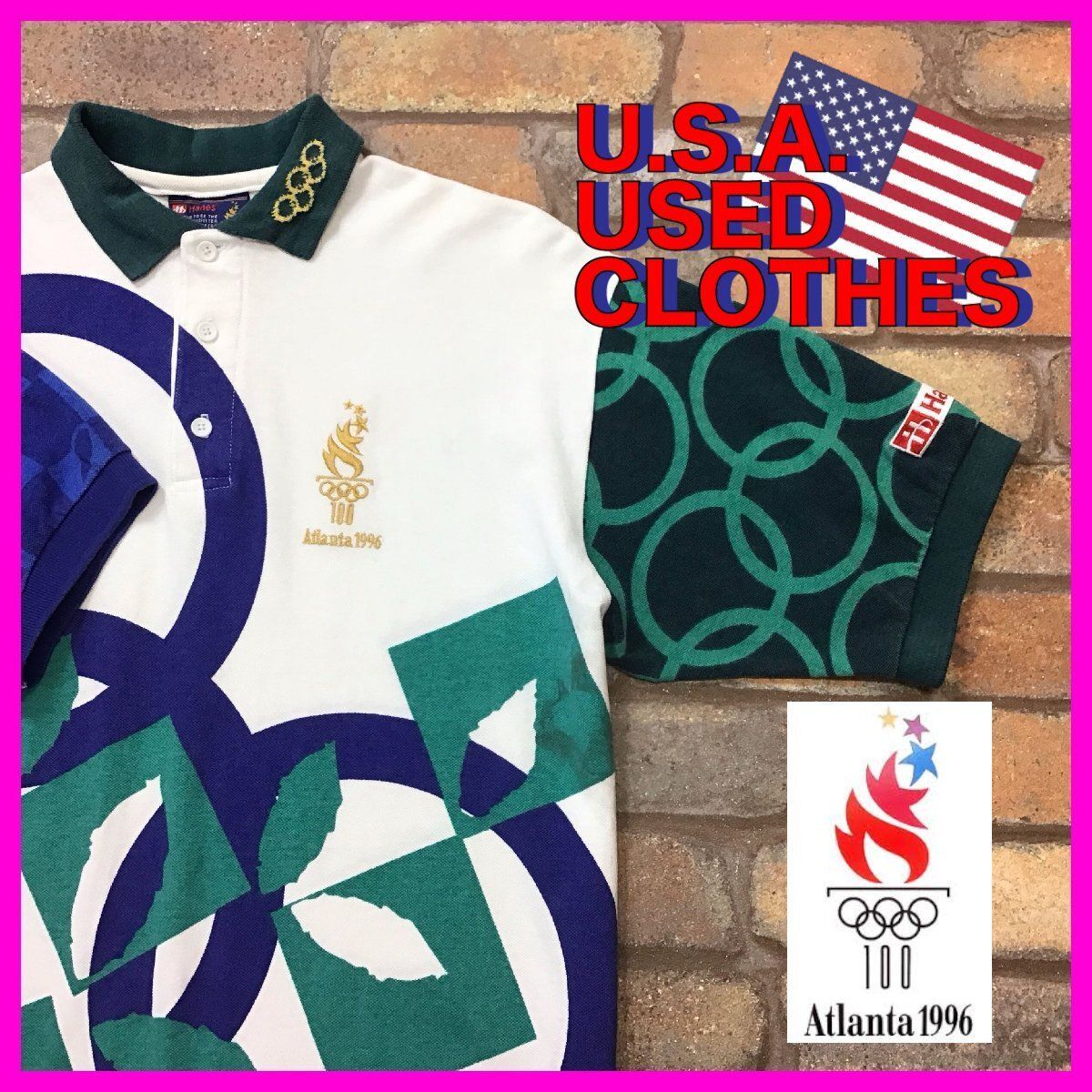 【最新入荷】 ME12-304☆USA古着☆激レア☆USA製【Hanes】90s 当時物 オリンピック
