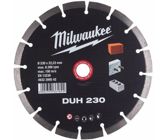 2営業日で発送 Milwaukee ミルウォーキー 230mmダイヤモンドブレード セグメント型 4932399542 7317