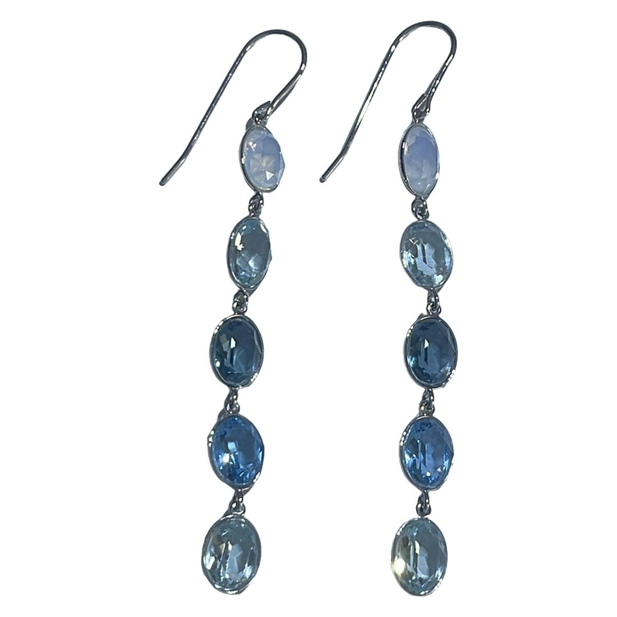 SWAROVSKI スワロフスキー ピアス - シルバー×ライトブルー×マルチ