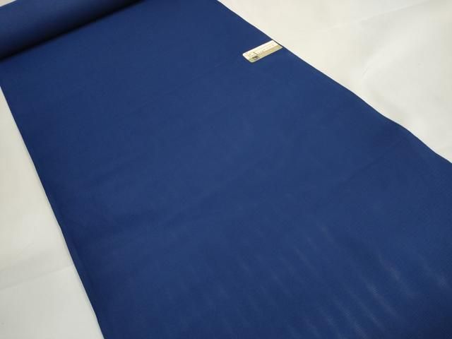 平和屋着物*夏物 色無地 反物 着尺 絽 紺青色 洗える着物 ♥ DAAW7487zzz