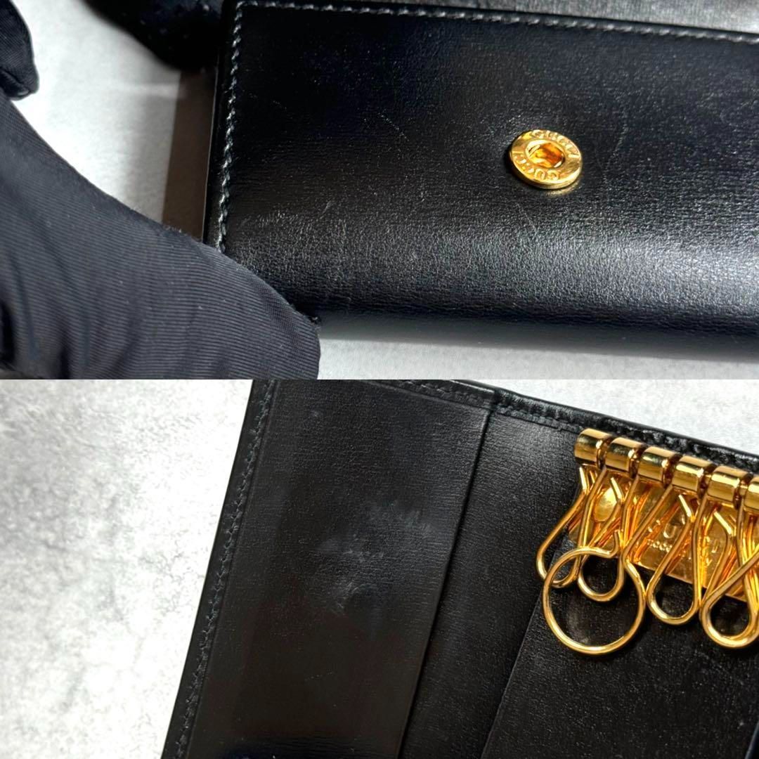 【美品】 GUCCI グッチ / ホースビット1955キーケース 671785 美品】 GUCCI グッチ / ホースビット1955キーケース 6連 鍵入れ
