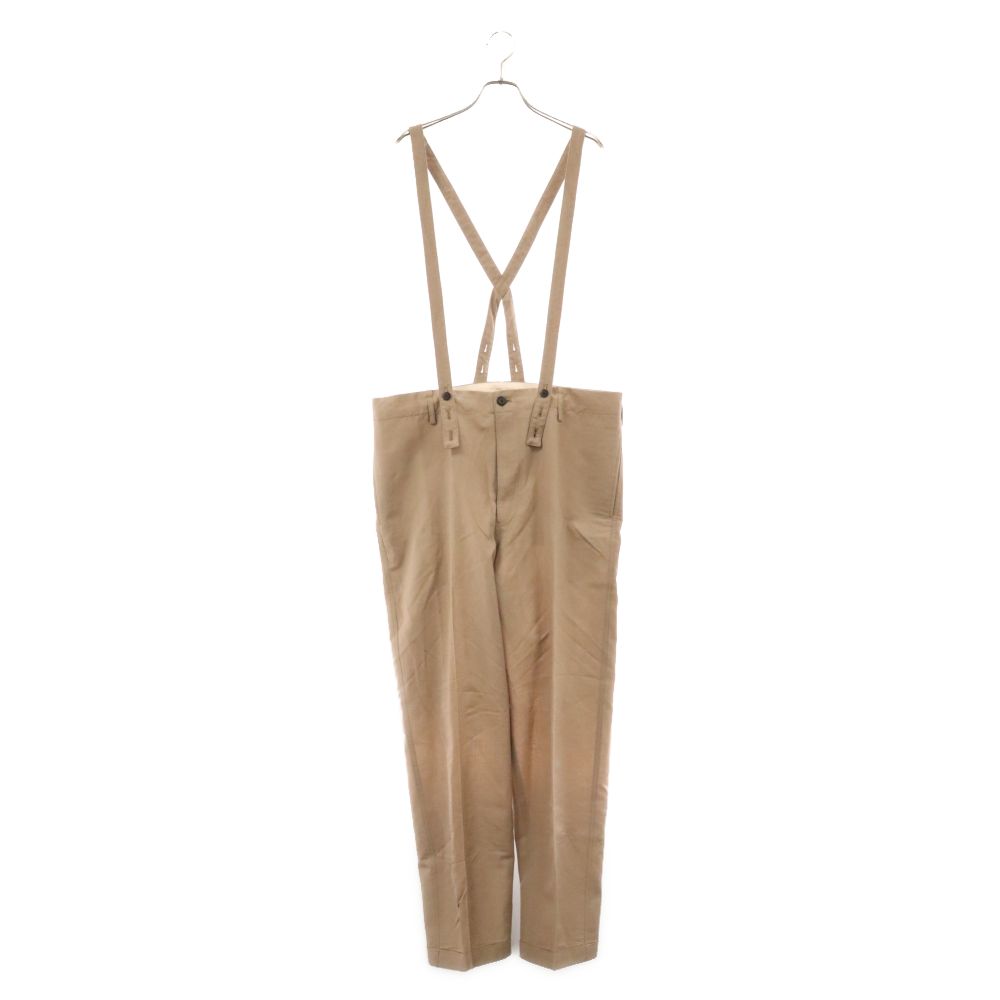 VISVIM (ヴィスヴィム) 20SS JUMBO PASTORAL BRACES PANTS W/L ジャンボ ウール リネン サスペンダー付き パンツ ベージュ 0120105008017
