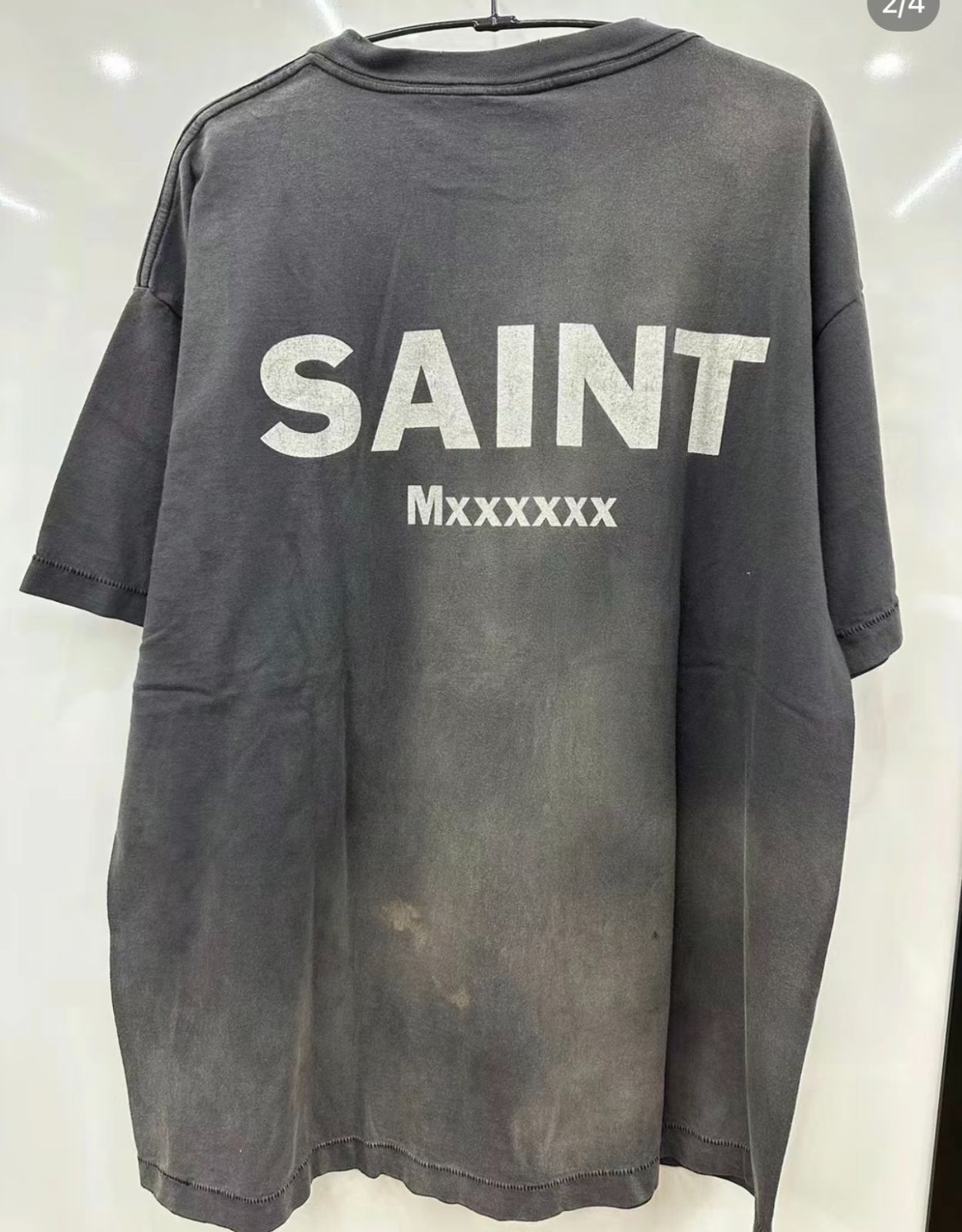 美品 Saint Michael 2024SS NEONアニメ画像 Tシャツ