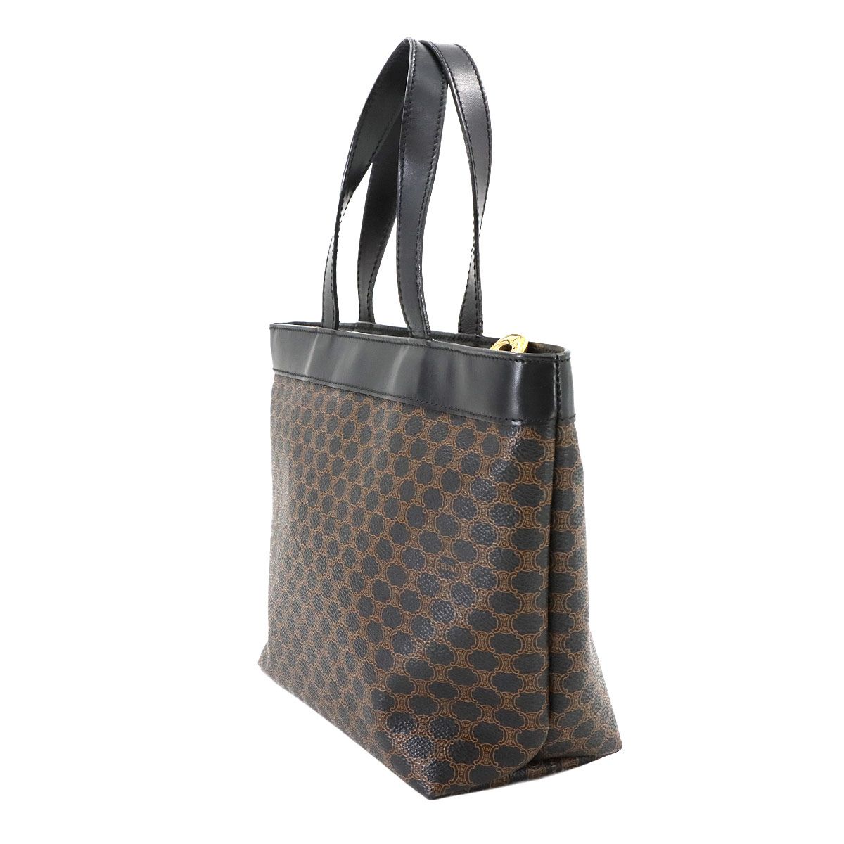 Reiセリーヌ ハンドバッグ 黒マカダム柄 ゴールド金具 PVC レザー 楽天市場】セリーヌ CELINE マカダム ミニトートバック ショルダー PVC