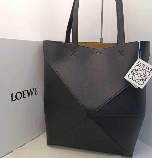 LOEWE ロエベ パズルトートバッグ ミディアム ブラック