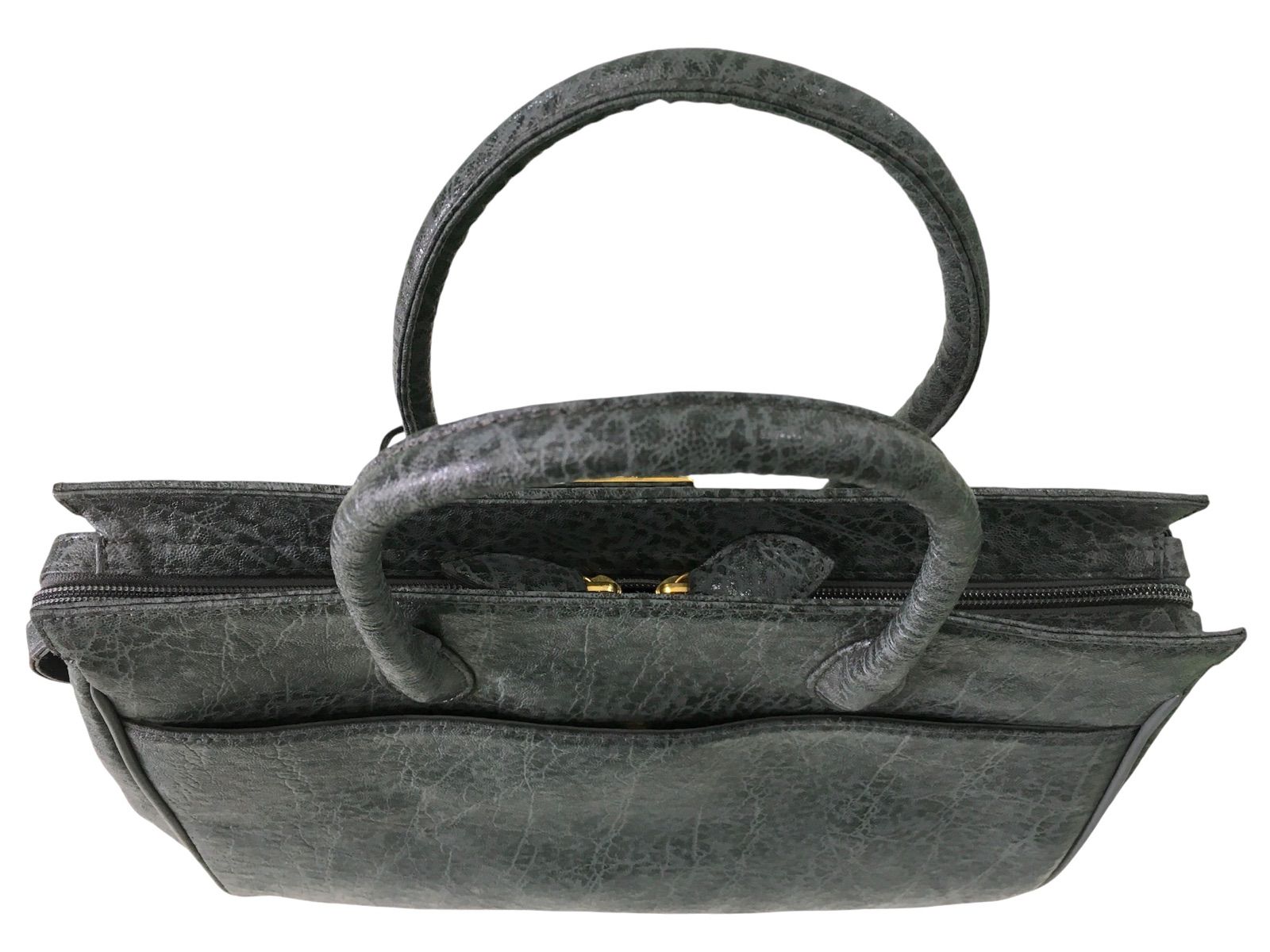 Do-47 エレファント  ハンドバッグ　グレー　スプリットレザー　鍵付き　レディース Do-47 エレファント ハンドバッグ グレー スプリットレザー 鍵付き