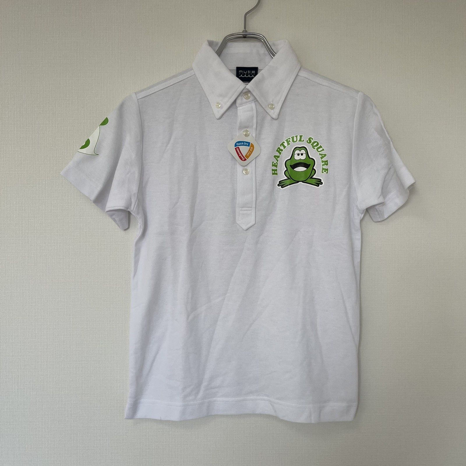muta marine 半袖ポロシャツ muta】半袖ポロシャツ（白）M 新品タグ