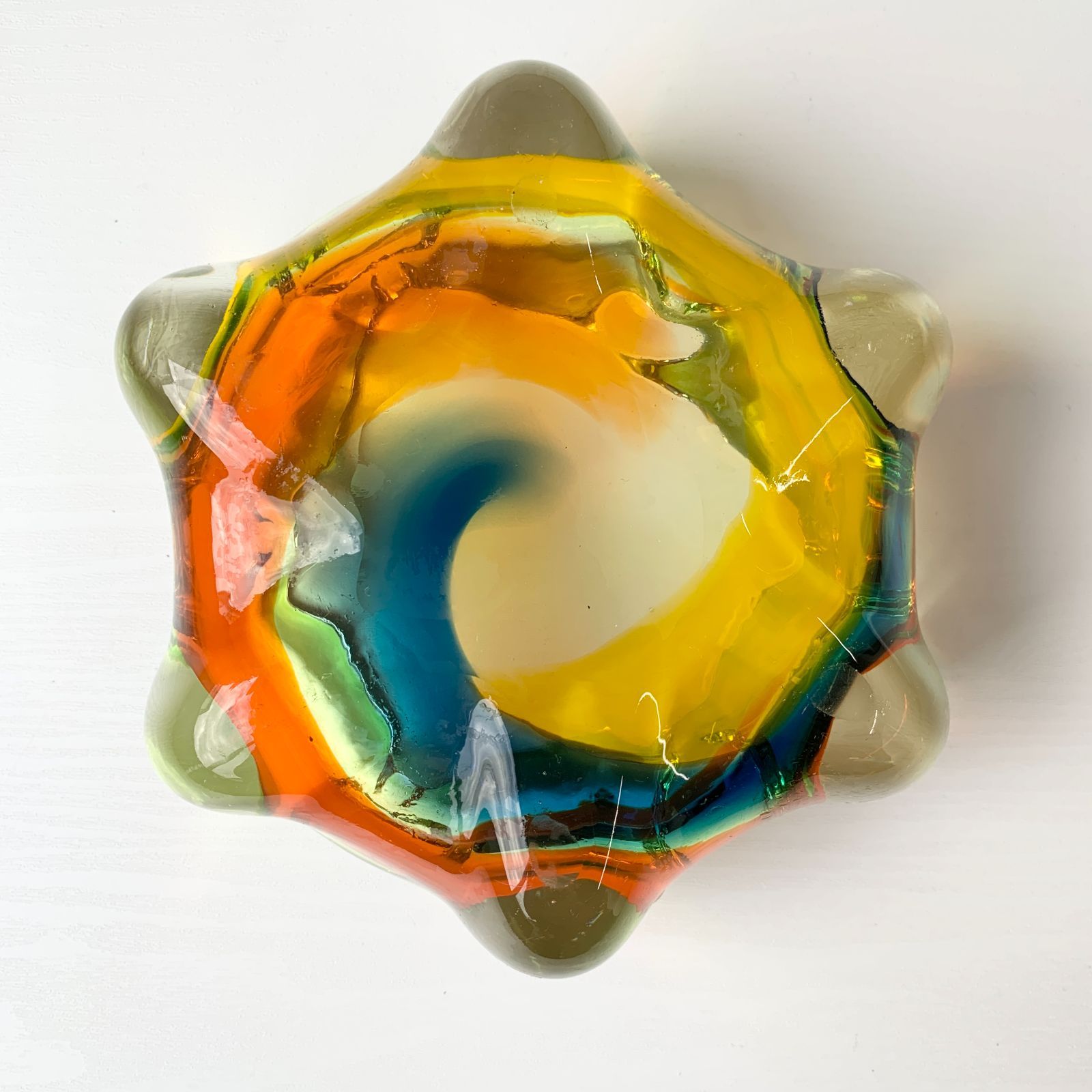 ꕤ【黄色】灰皿 手 手形 小物入れ 皿 イエロー 黄色 置物ꕤ︎︎ 楽天市場】レトロ 携帯灰皿 喫煙所 カラビナ付き‐かわいい 小物