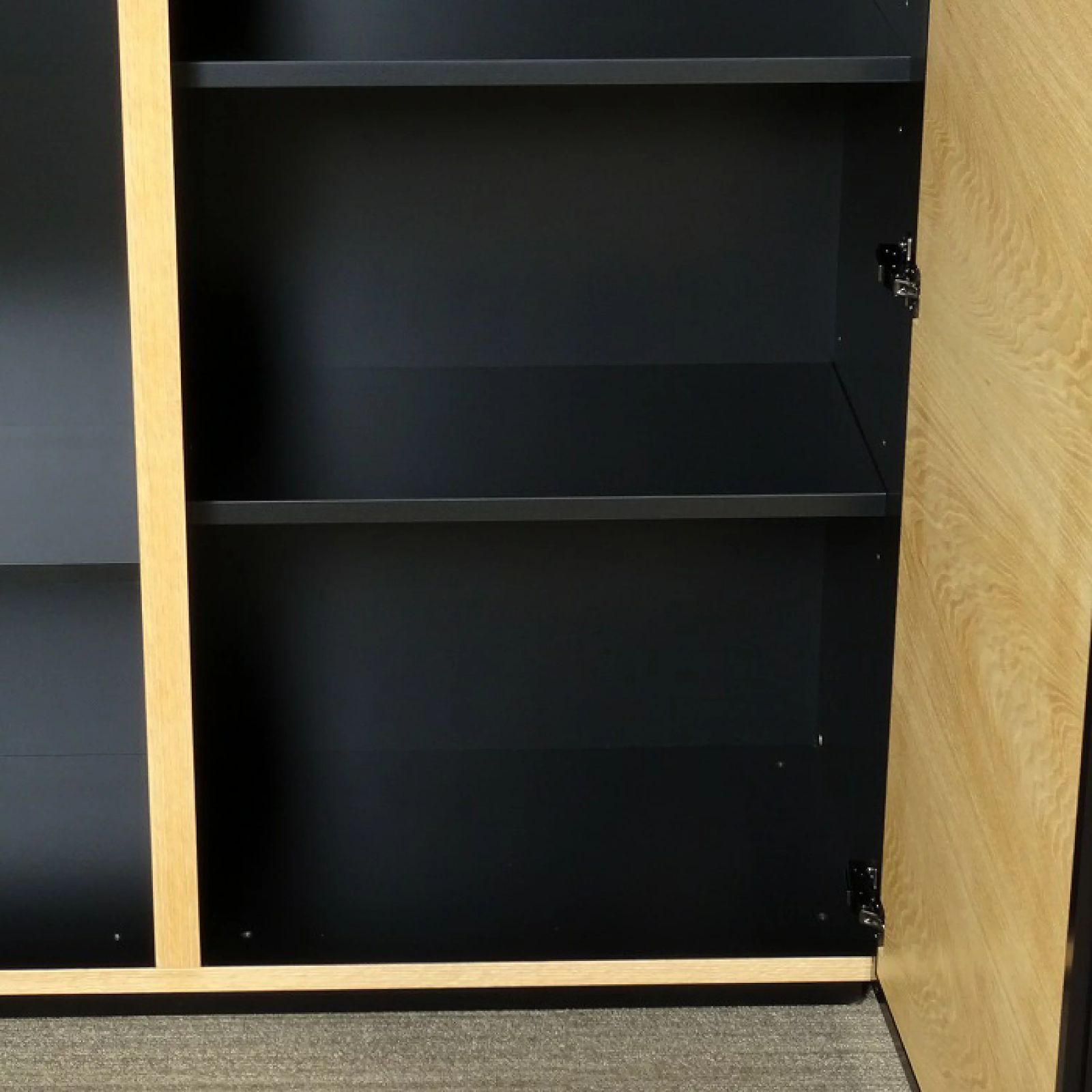 ガラス オーク材