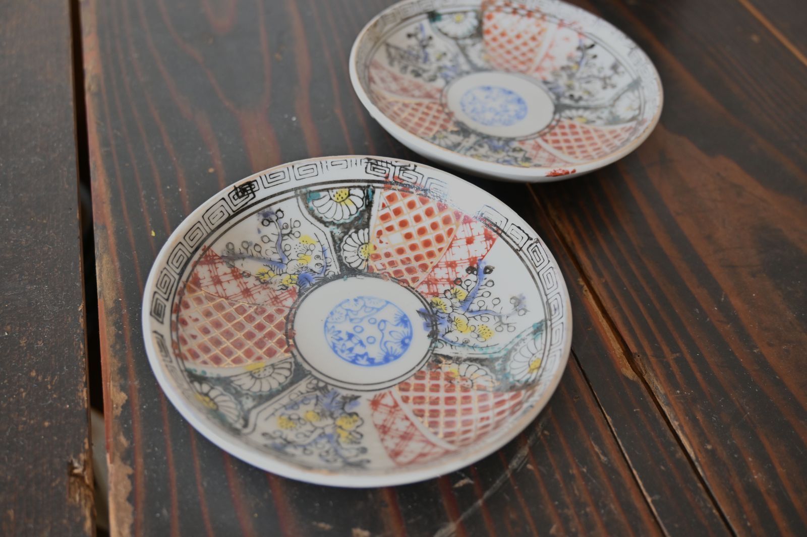 2枚セット】古伊万里 印判小皿 3.5寸 - メルカリ