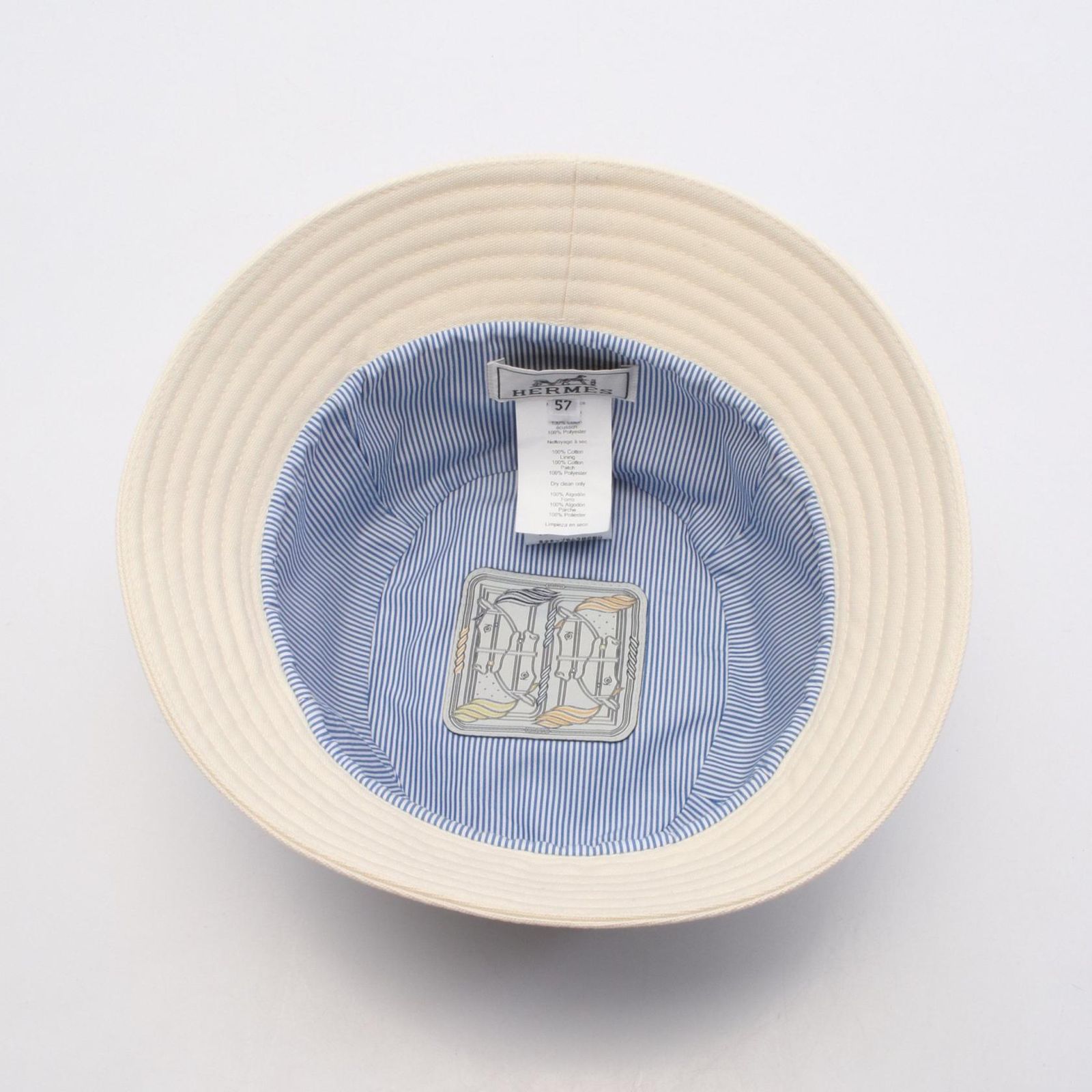 今週末までの出品　HERMES エルメス　バケットハット　カルヴィ エルメス HERMES ハット カルヴィ バケット キャンバス ハット ユニ