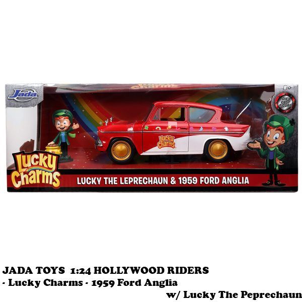 ミニカー 1959 Ford Anglia w/ Lucky The Peprechaun 1959 Ford Anglia Red White Lucky the Leprechaun Diecast