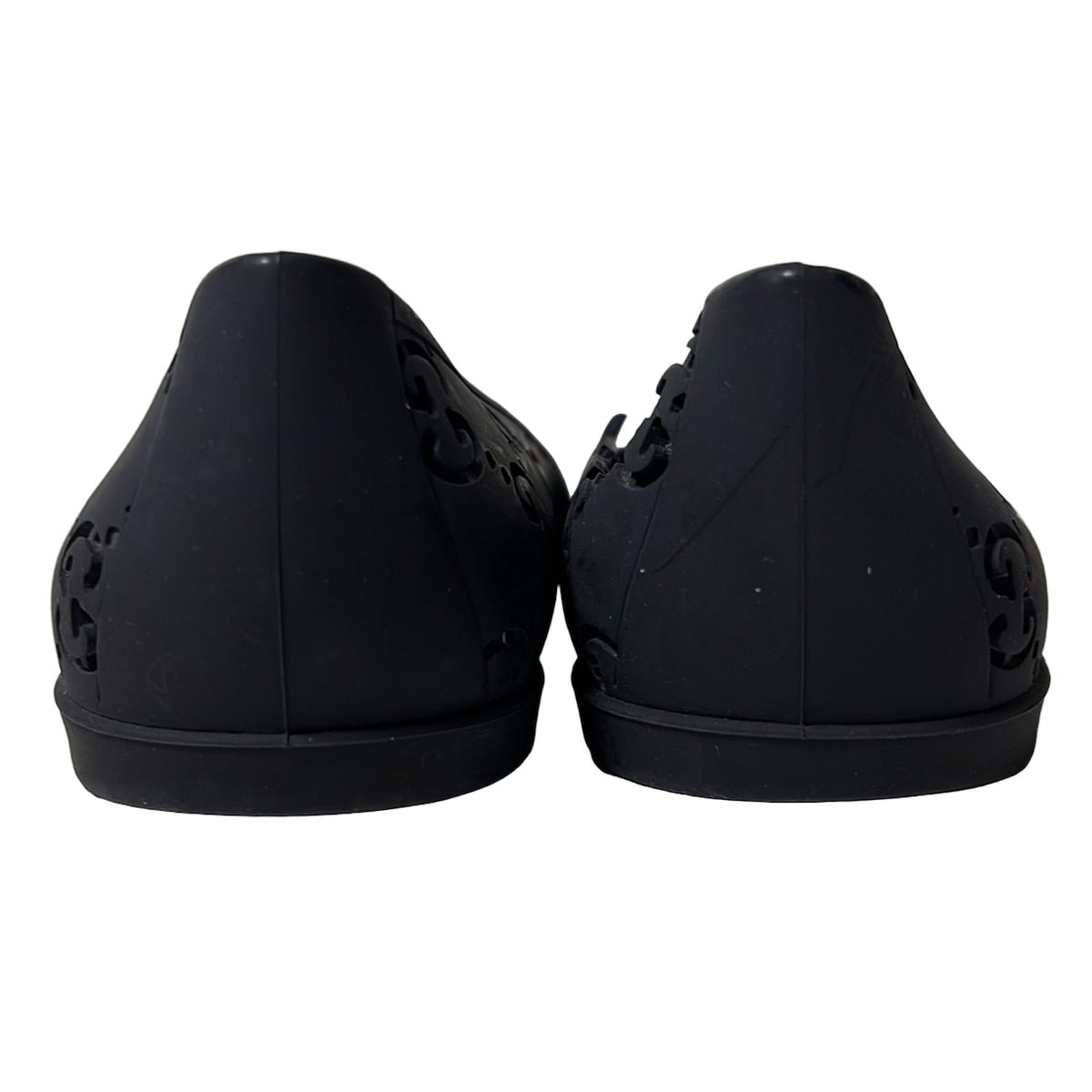 GUCCI ブラック フラットシューズ 35½