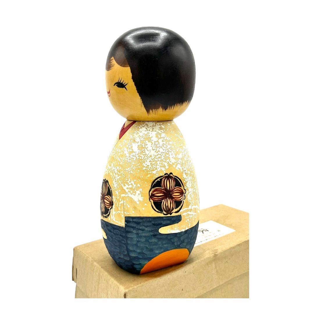 渡辺 正雄 Masao 創作 こけし Kokushi doll 薔薇 レトロ 創作こけし