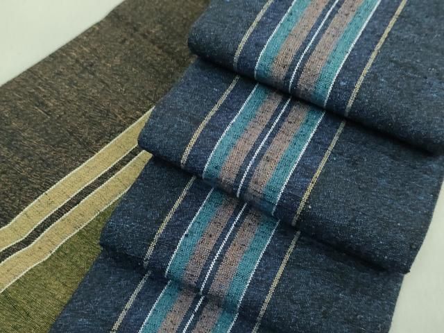平和屋本店 上 男性 本場結城玉紬 両面 角帯 結織苑 共 き ♥ DZAA8042kh5