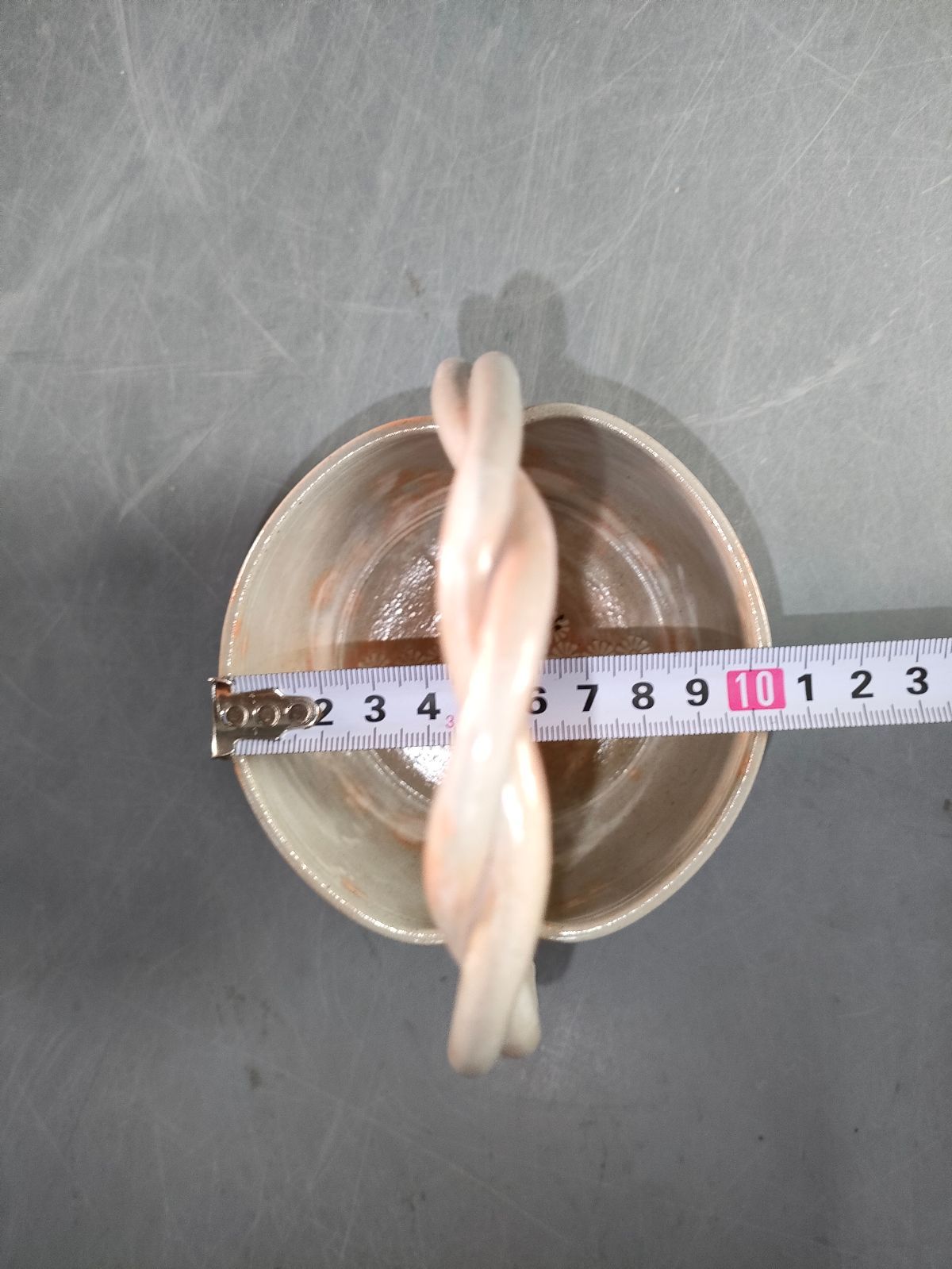 S8-7|萩焼|梅田陶楽 造|袴腰手付向付5客|和食器|懐石道具|